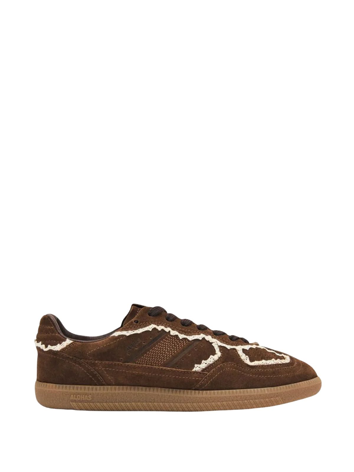 TB.490 LEATHER CROCHET #CHOCOLATE ALOHAS Scarpe S100823-07