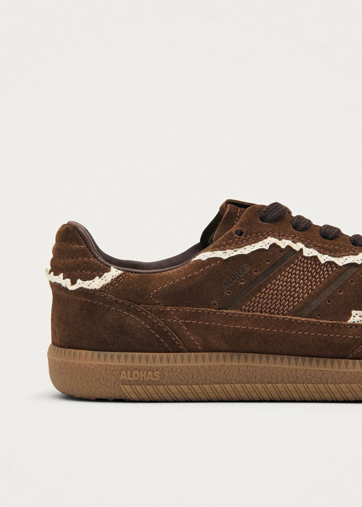 TB.490 LEATHER CROCHET #CHOCOLATE ALOHAS Scarpe S100823-07