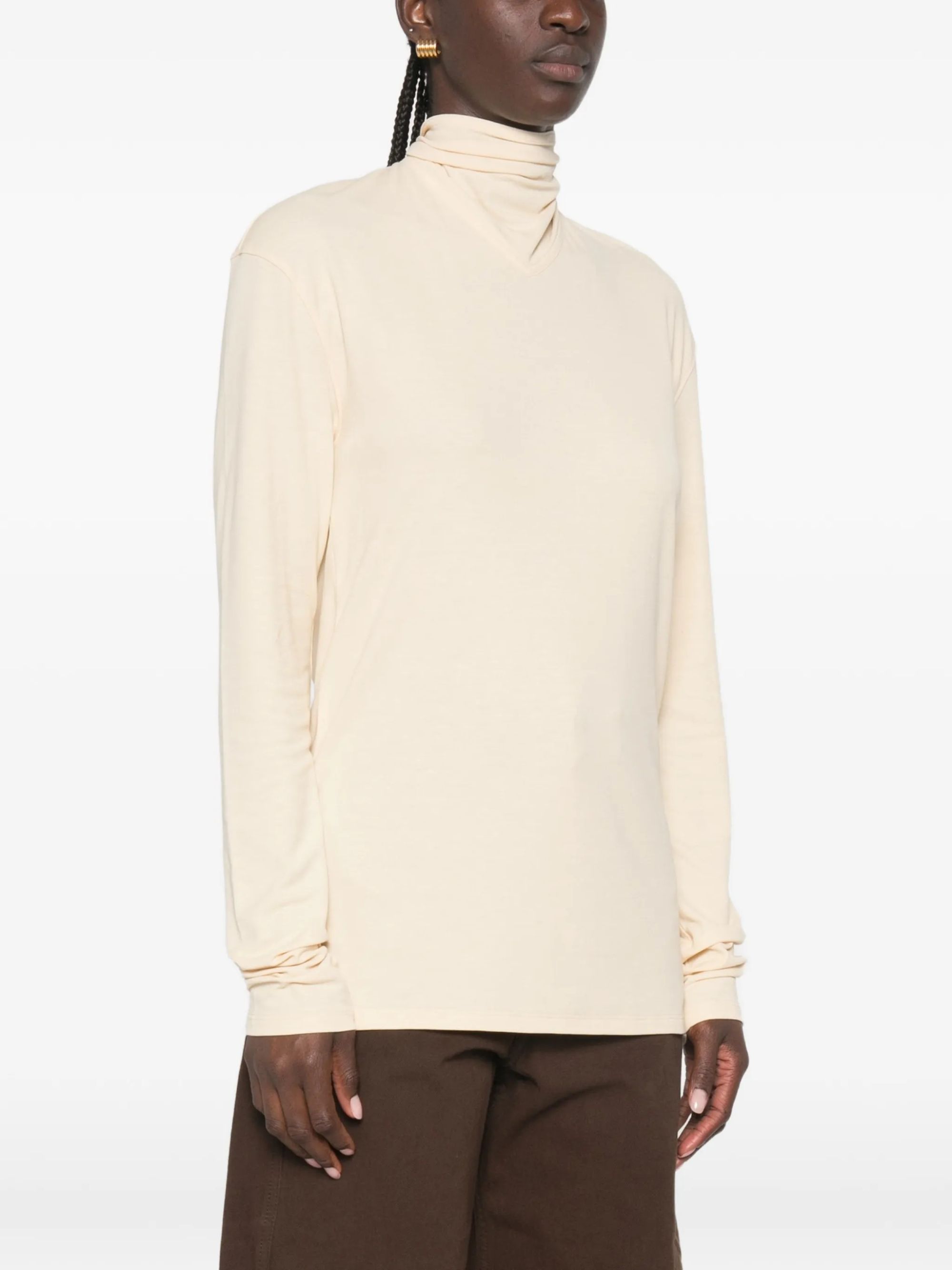 LONG SLEEVE FOULARD TOP #BG258 LEMAIRE Top TS0049 LJ1025