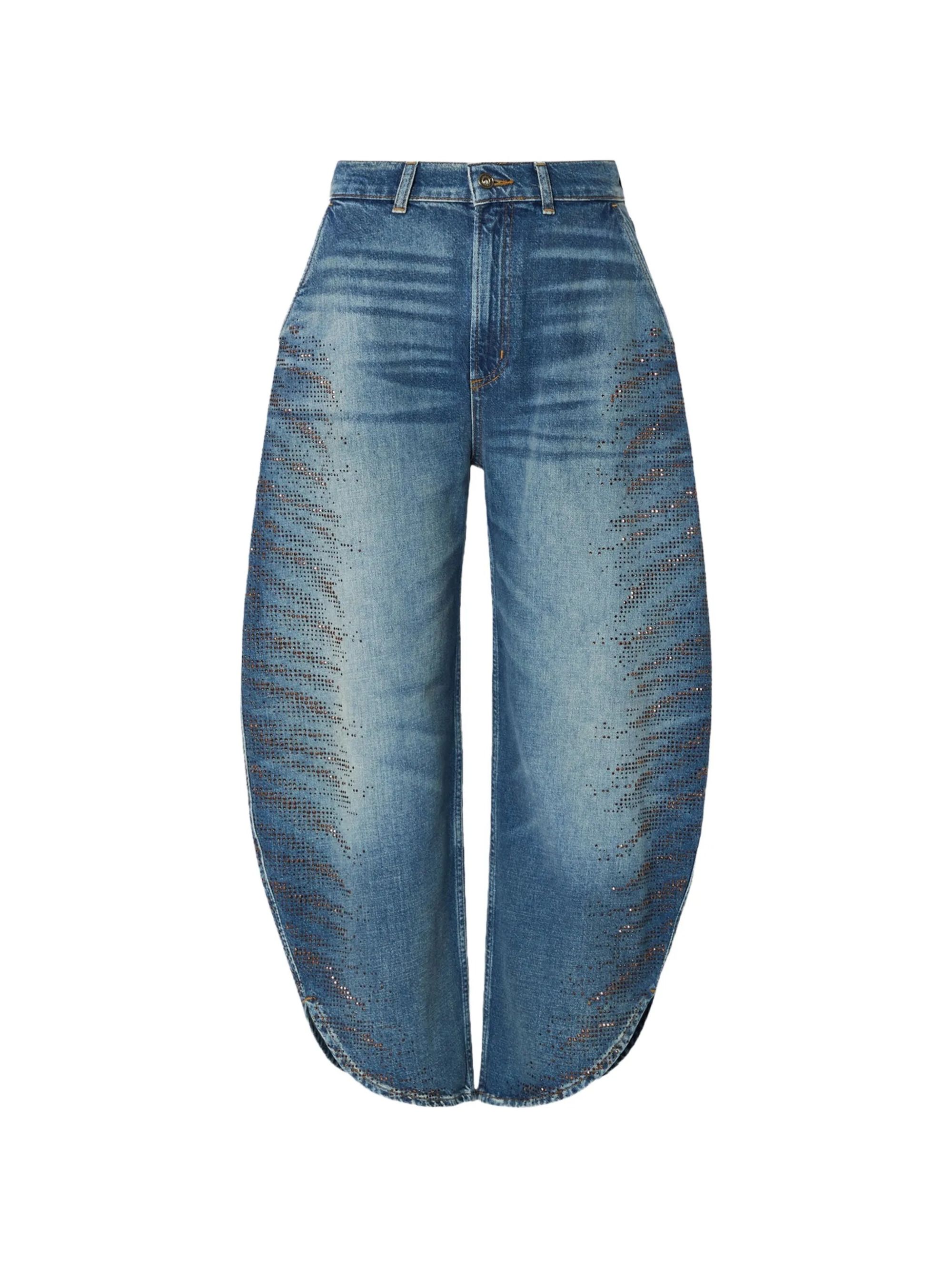 PANT.BALLOON SPLITS H.W. DEN.BLUE #79109 LIU JO Pantaloni UF6213D4854 79109