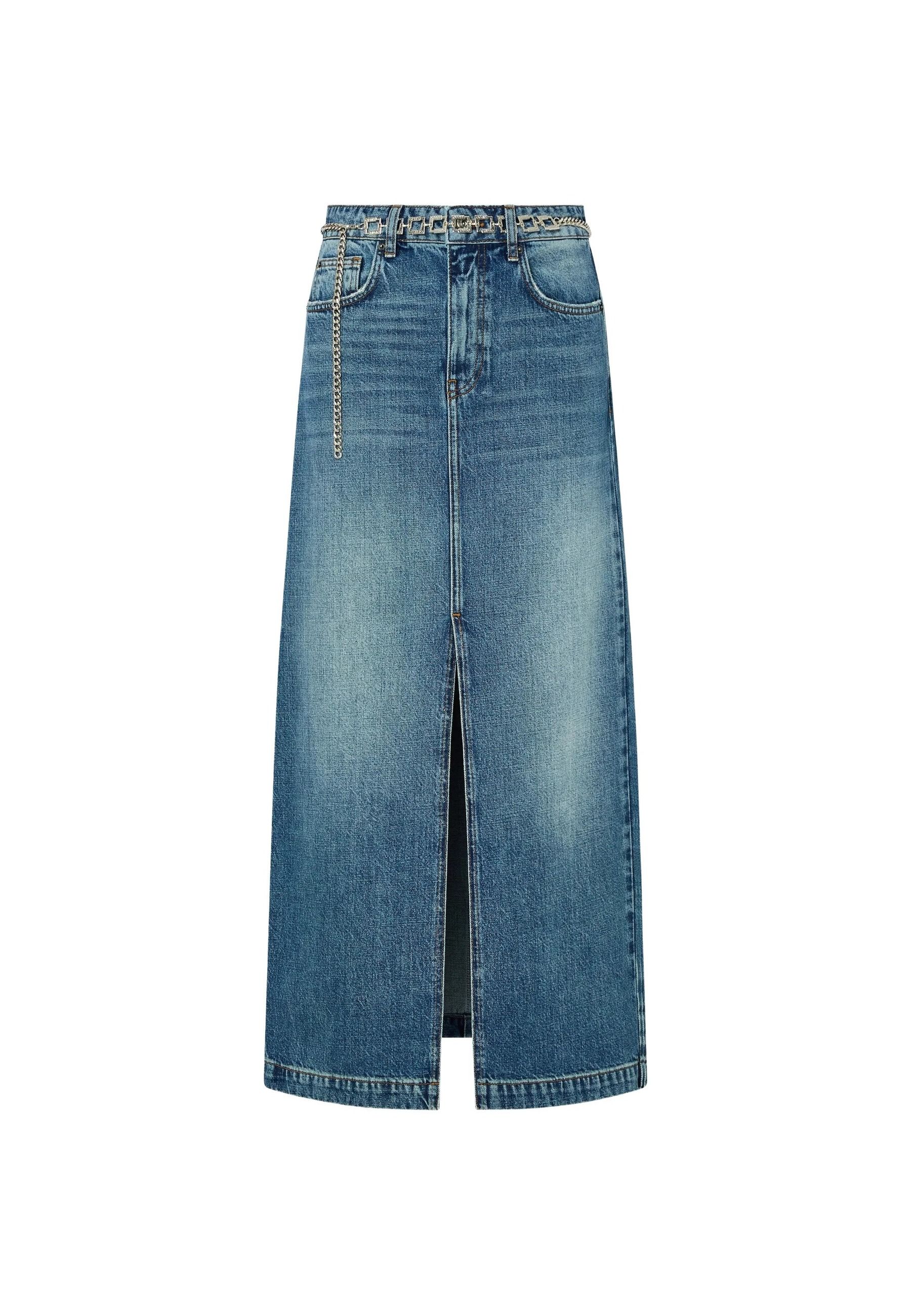 GONNA LUNGA DENIM DEN.BLUE #79109 LIU JO Gonne UF6158D4854 79109