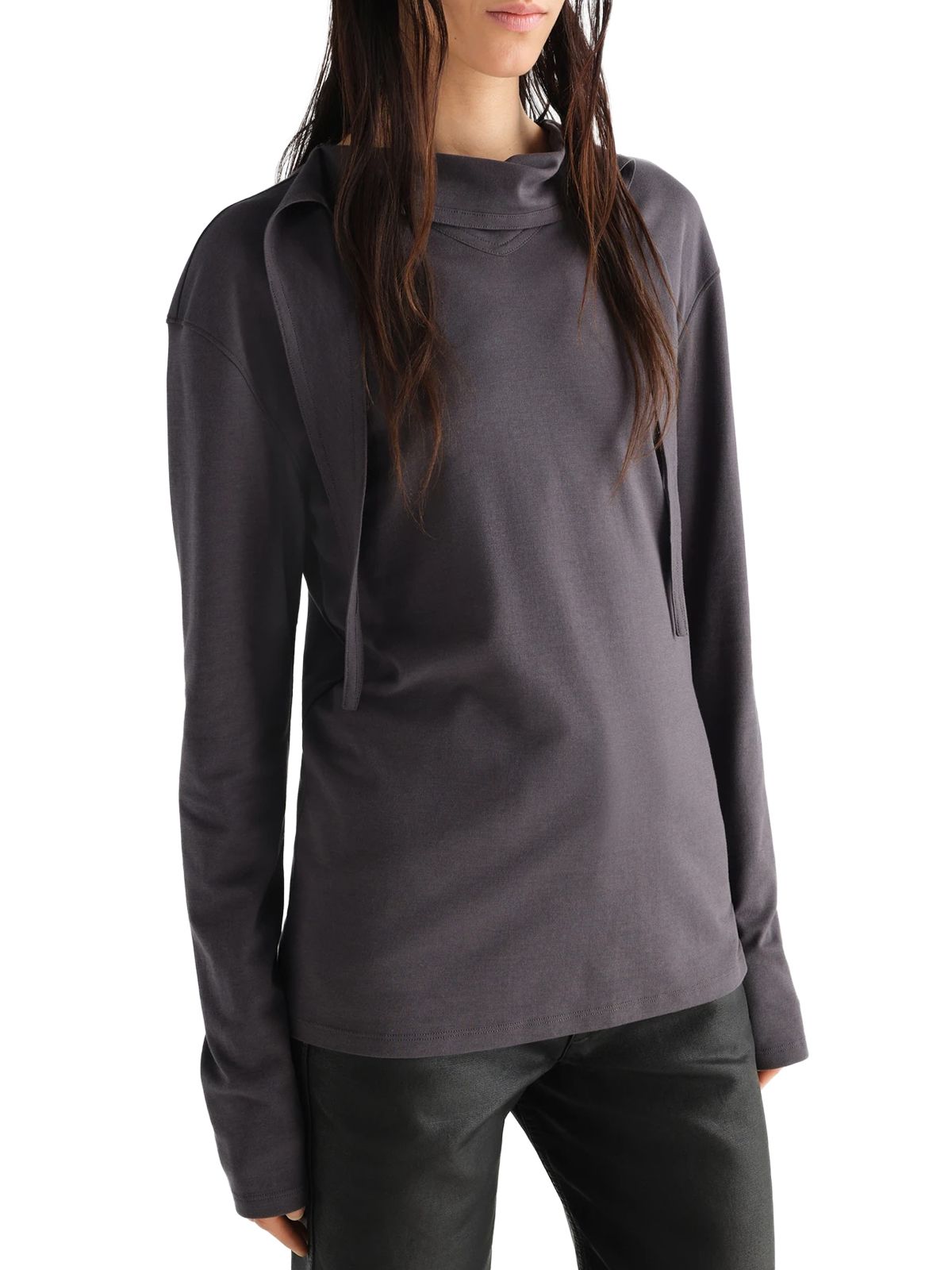 LONG SLEEVE FOULARD TOP #GY006 LEMAIRE Top TS0049 LJ1025