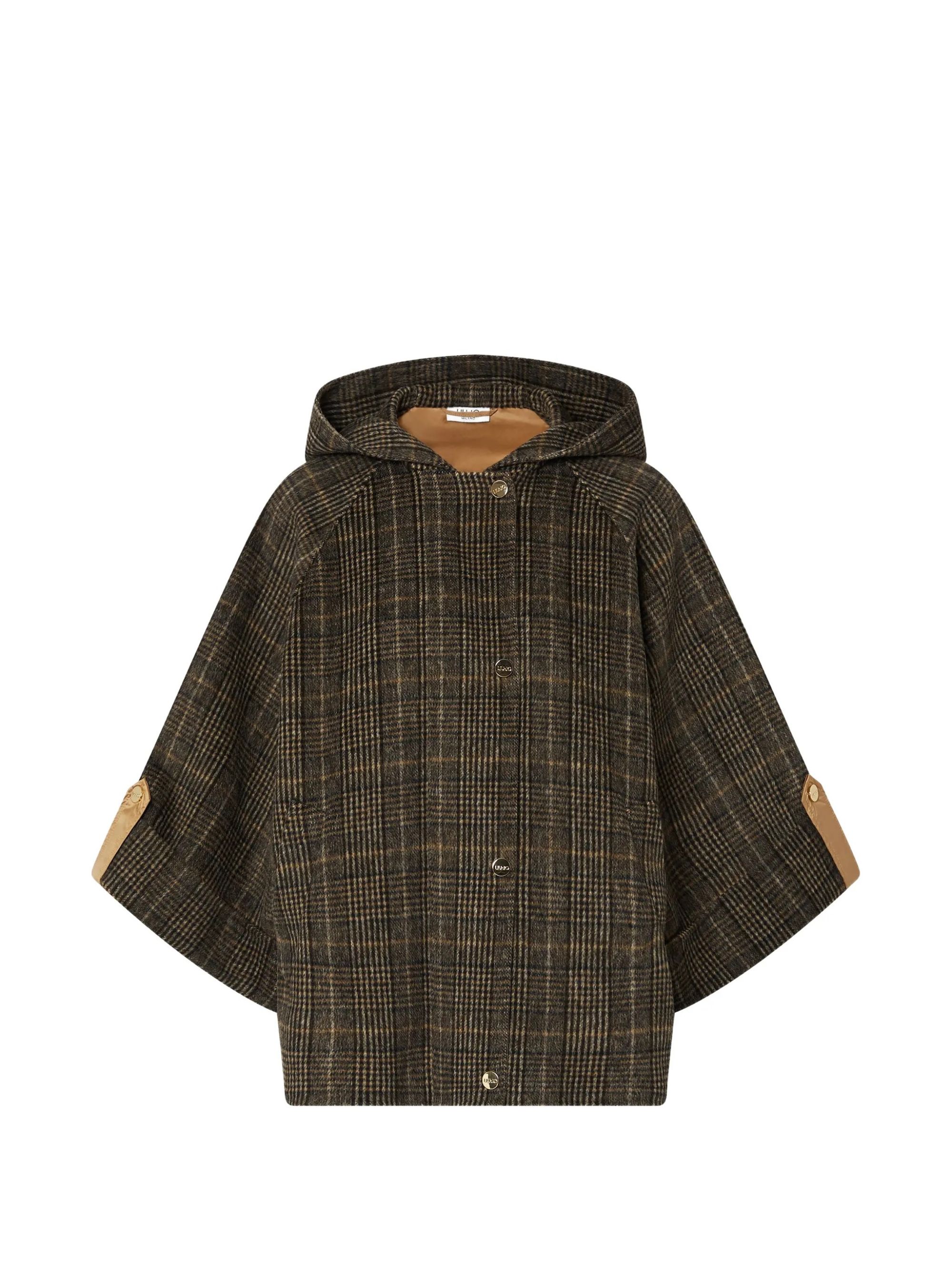 CAPPA BIMATERIALE CAMEL CHECK #S9072 LIU JO Capispalla WF6058T677A S9072