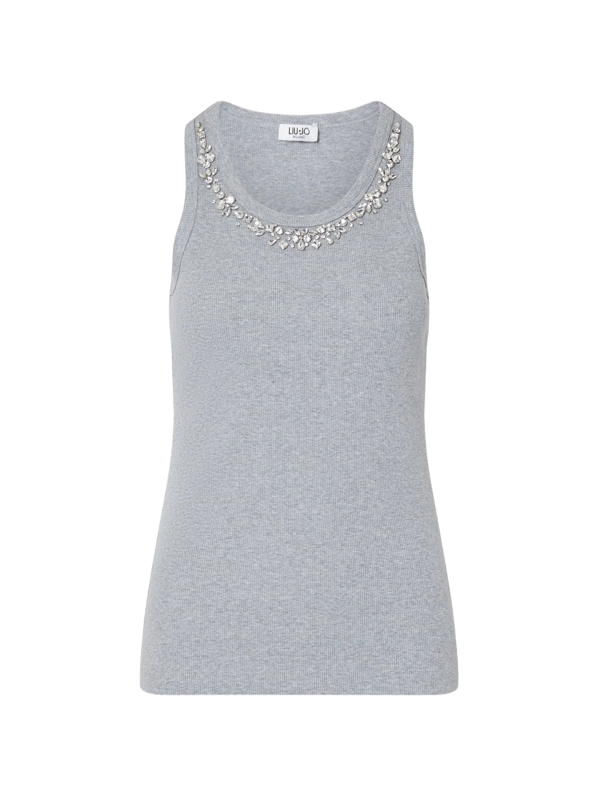 ANK TOP COSTINA GRIGIO #L9559 LIU JO Top WF6408J4822 L9559