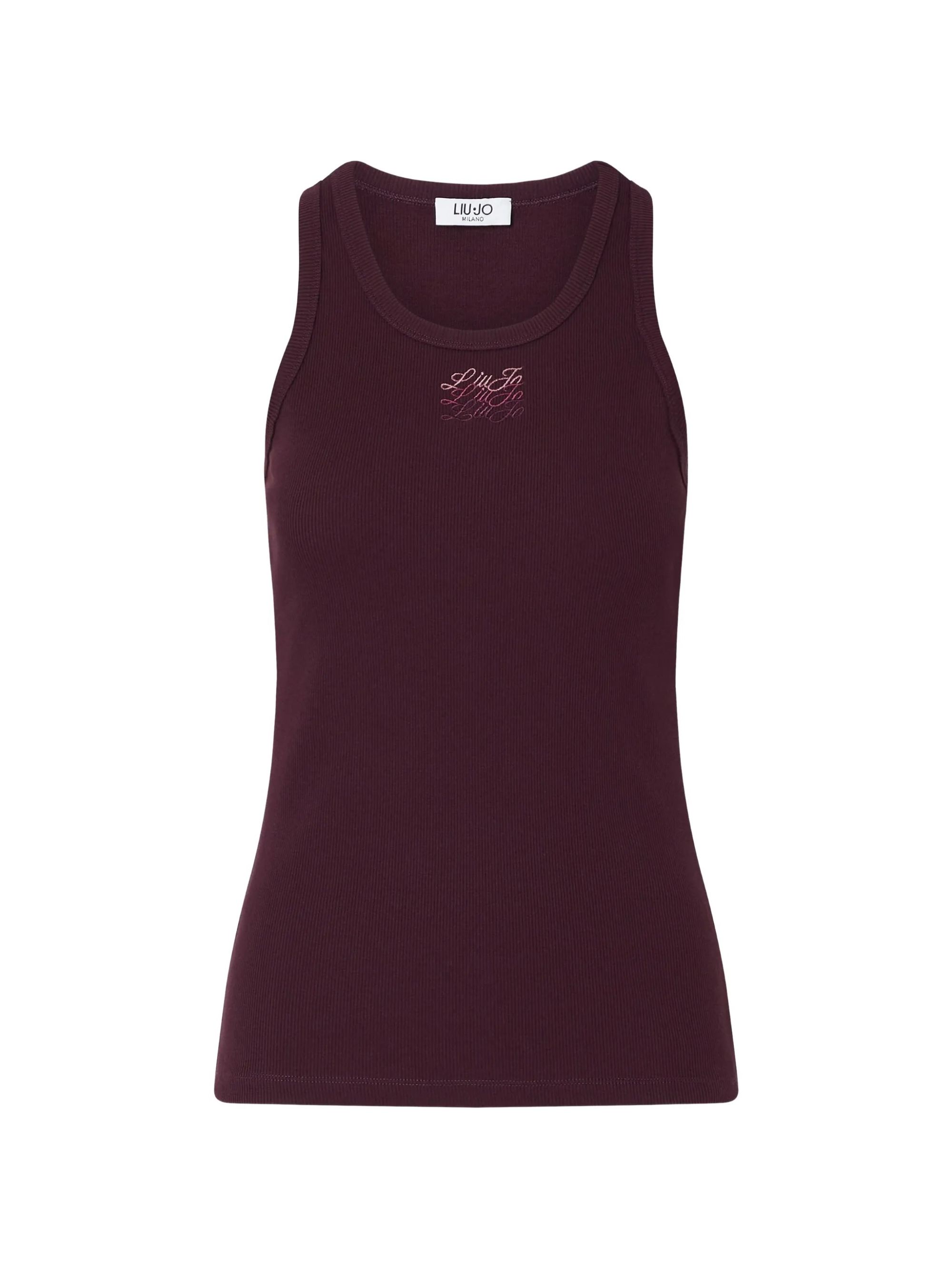 TANK TOP COSTINA BAD AUBERGINE #X0786 LIU JO Top WF6376J4822 X0786
