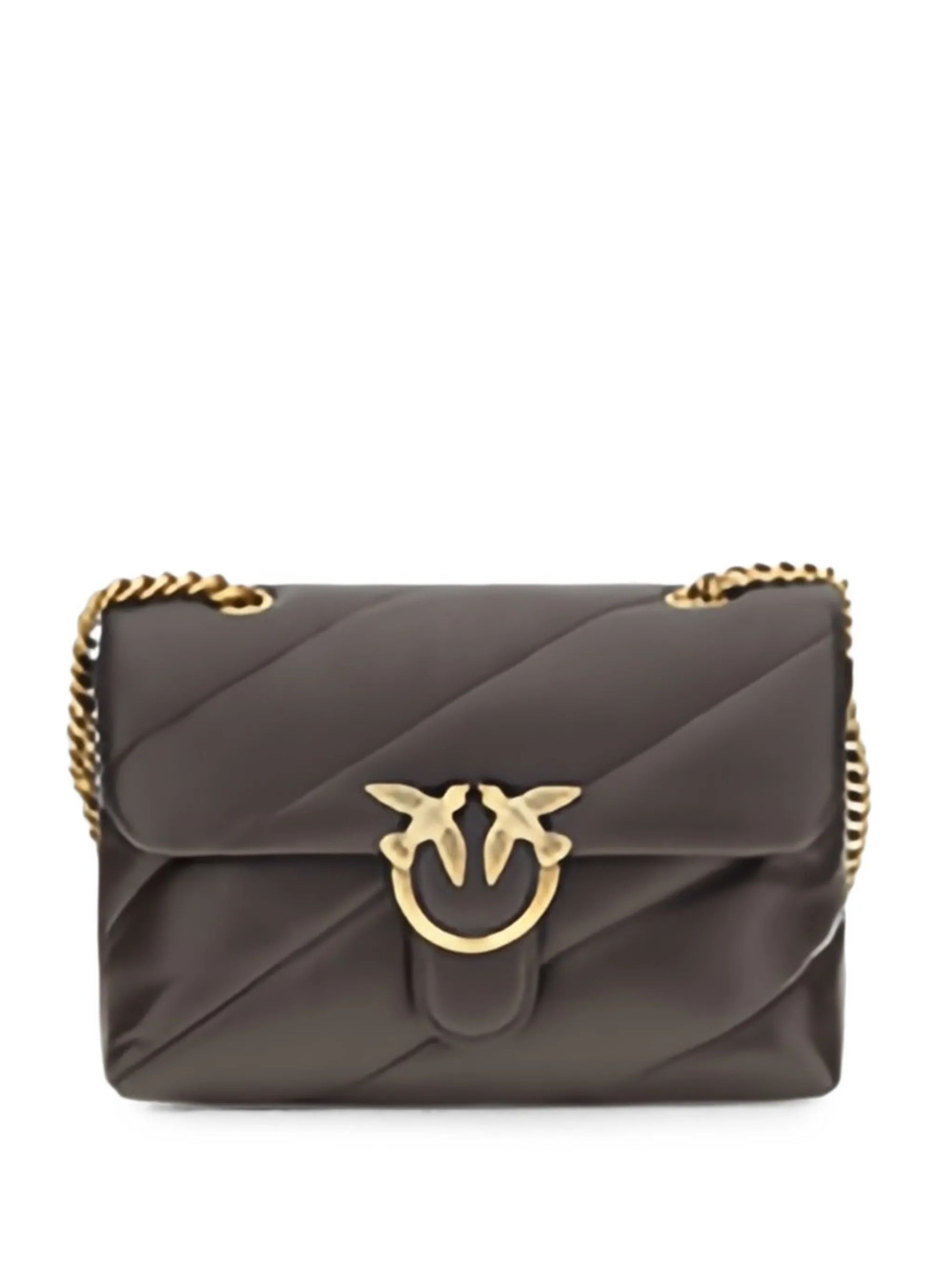 LOVE PUFF CLASSIC CL SHEEP NAPPA MARRONE #M12Q PINKO Borse 100038 A0F2/M12Q
