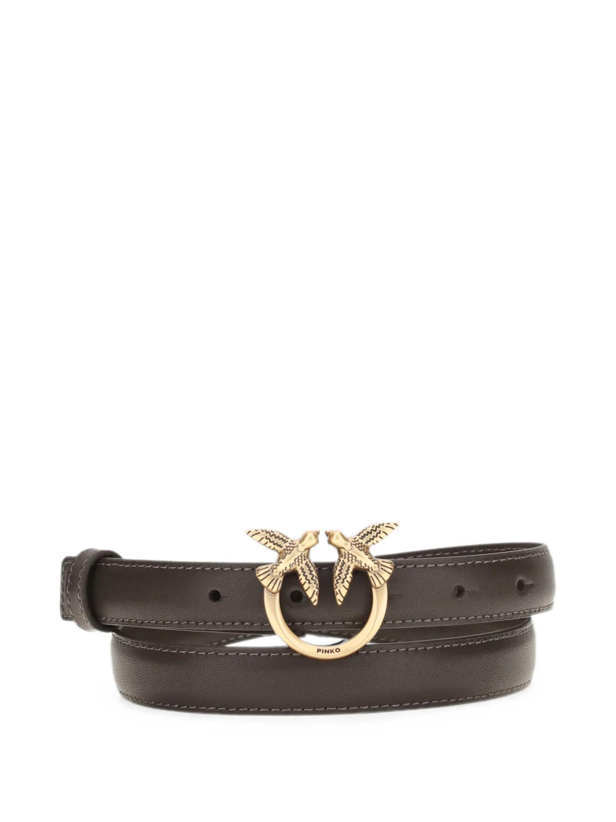 LOVE BERRY H2 BELT VITELLO SETA MARRONE #M12Q PINKO Accessori 100143 A0F1/M12Q