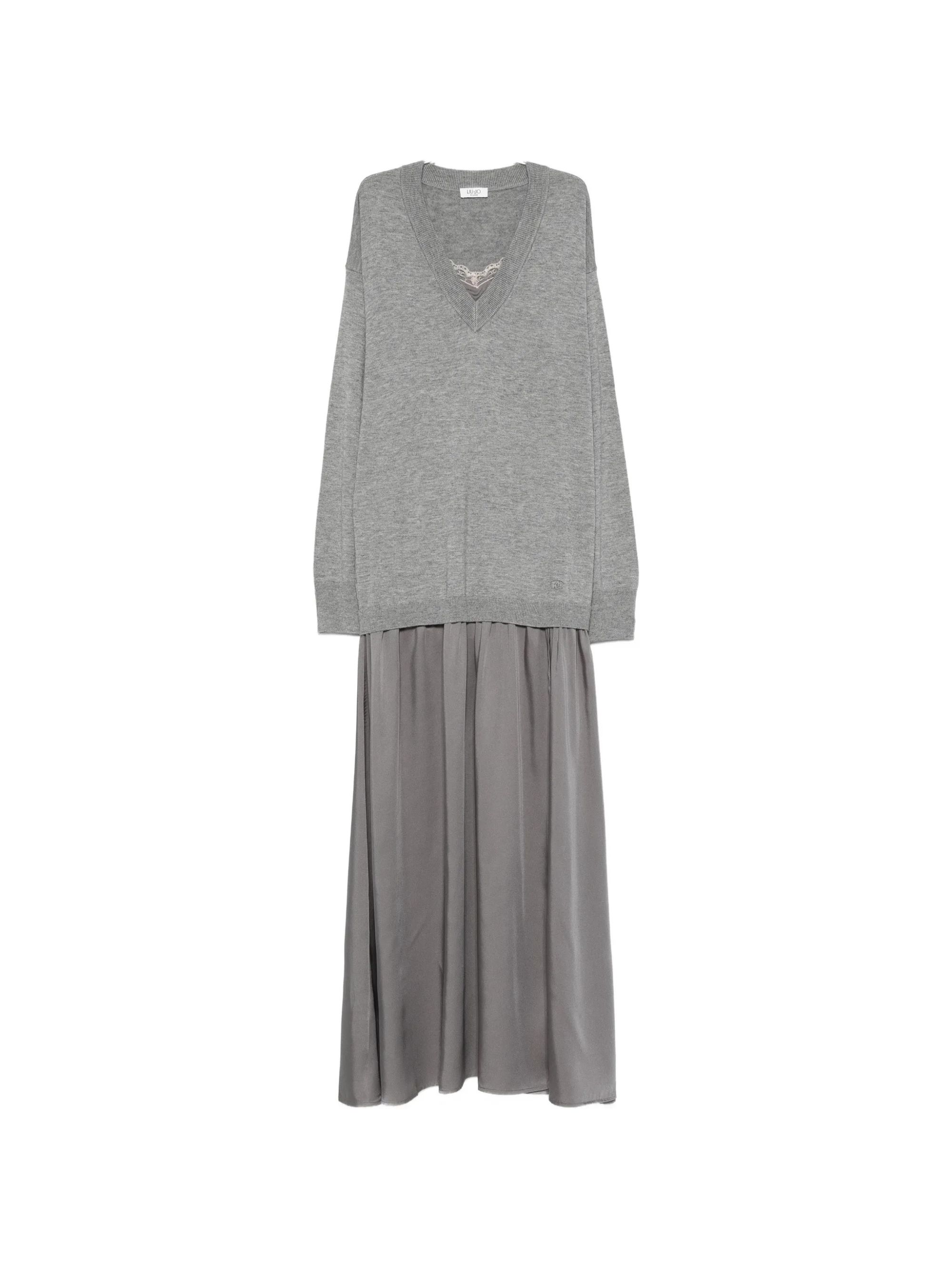 ECS ABITO MAGLIA CON TESSUTO GRIGIO #02050 LIU JO Maglieria WF6035MA16R 02050