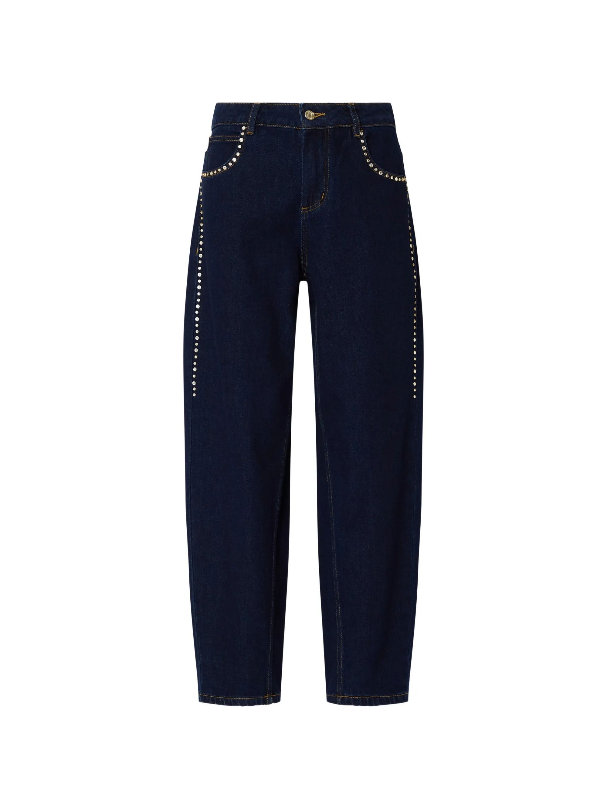 PANT.BARREL H.W. NORMAL WASH #77000 LIU JO Pantaloni UF6232D0347 77000
