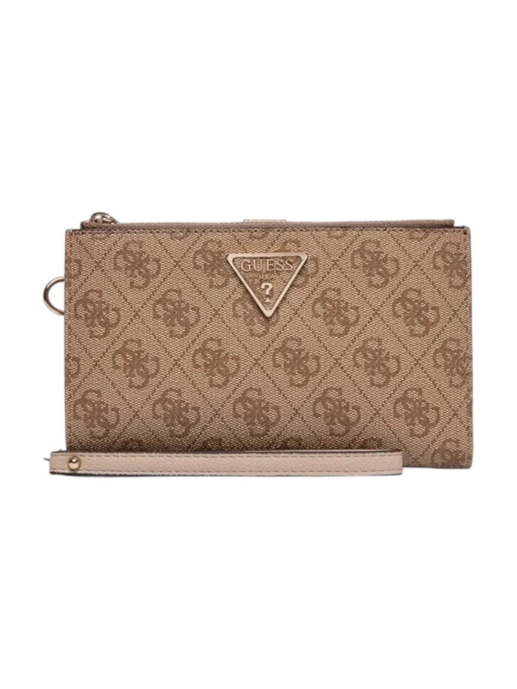 LAUREL II SLG DBL ZIP ORGNZR #LATTE LOGO GUESS  Accessori SWSG74 59157 LTL