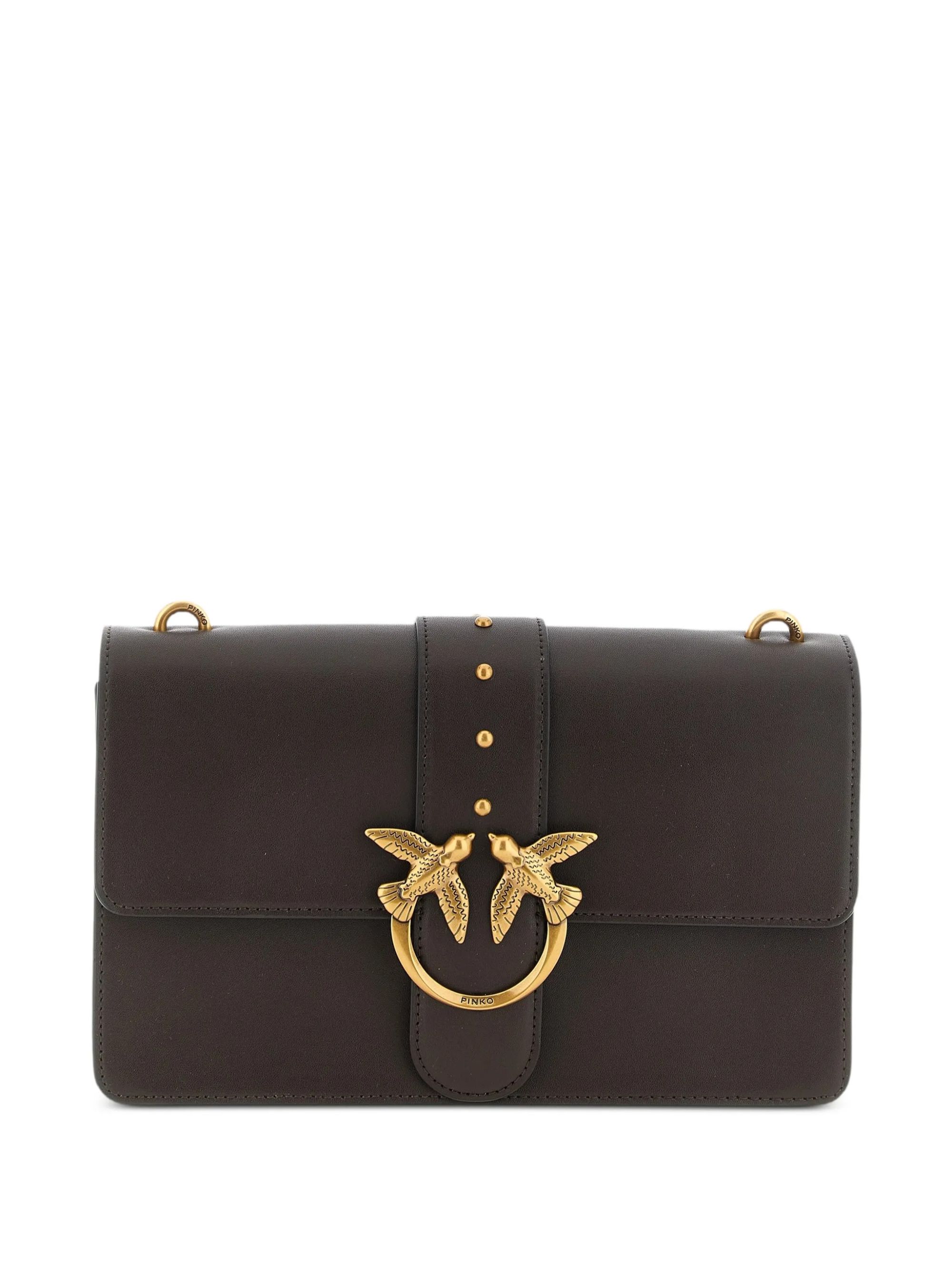 LOVE ONE CLASSIC ST. CL VITELLO SETA MARRONE #M12Q PINKO Borse 105857 A0F1/M12Q
