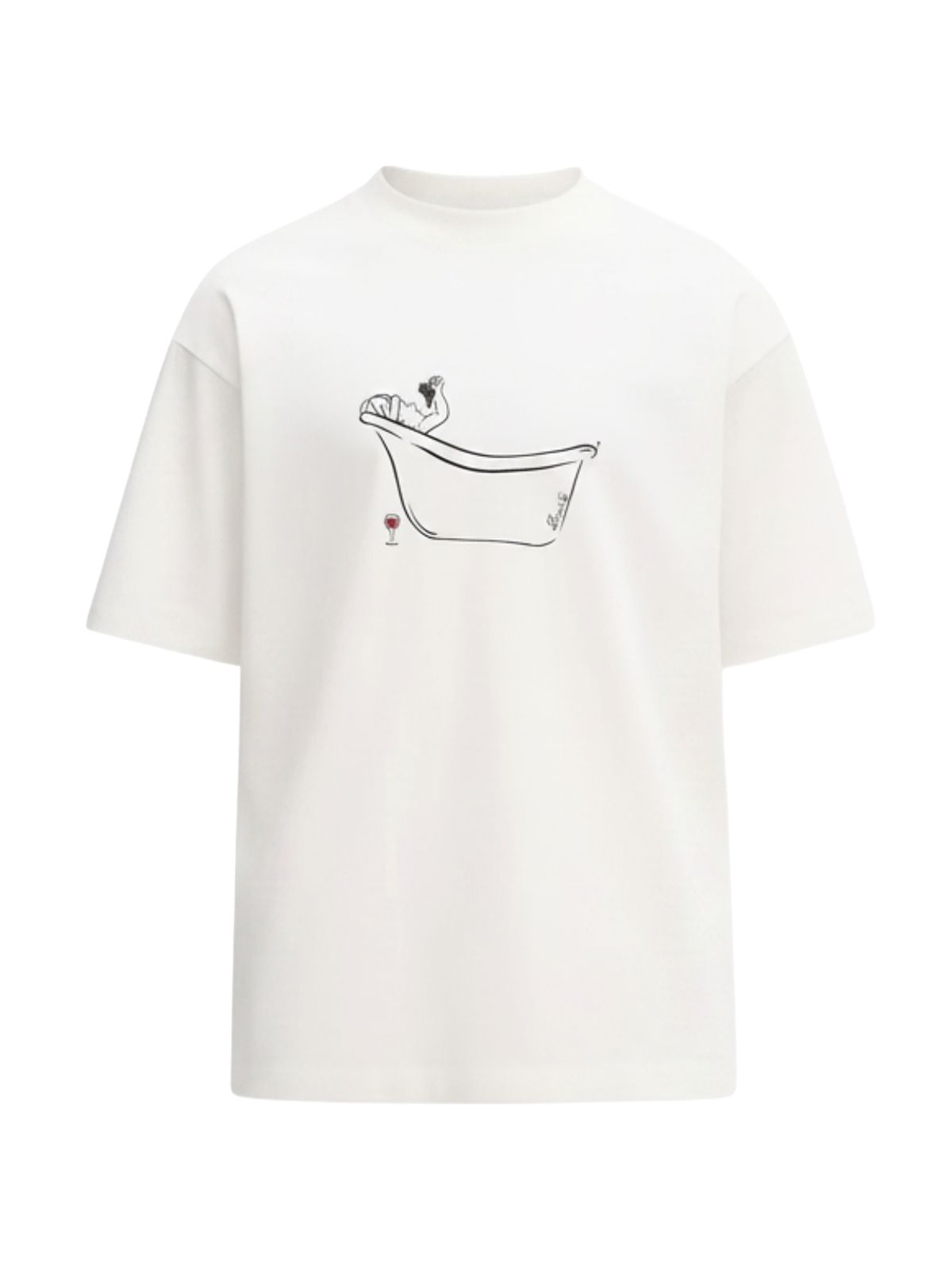 WINW BATH T-SHIRT #OFF WHITE DROLE DE MONSIEUR T-shirt L TS330 CO002 OW