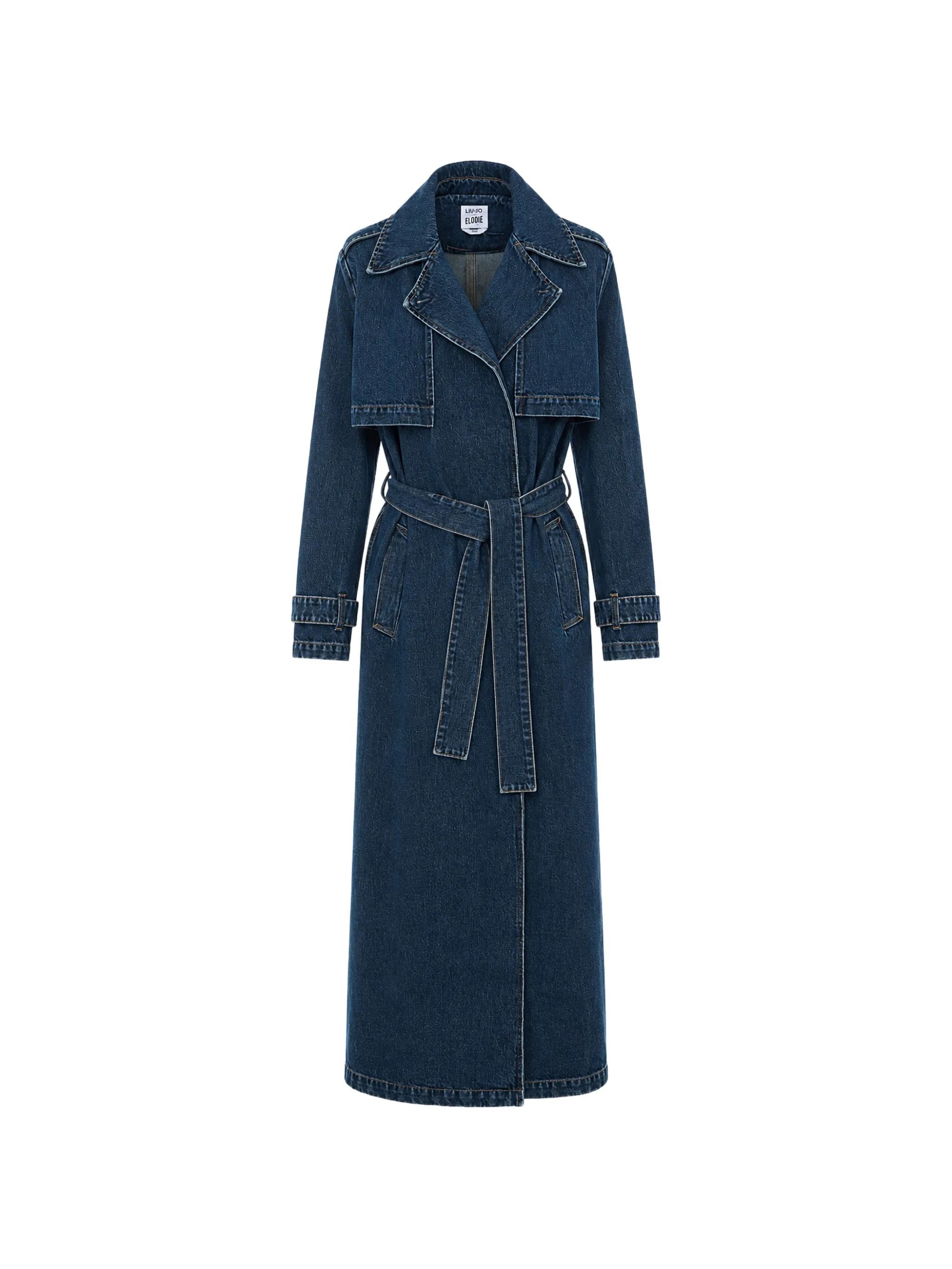 TRENCH DENIM DEN.BLUE #79158 LIU JO Outerwear UF6503D0398 79158