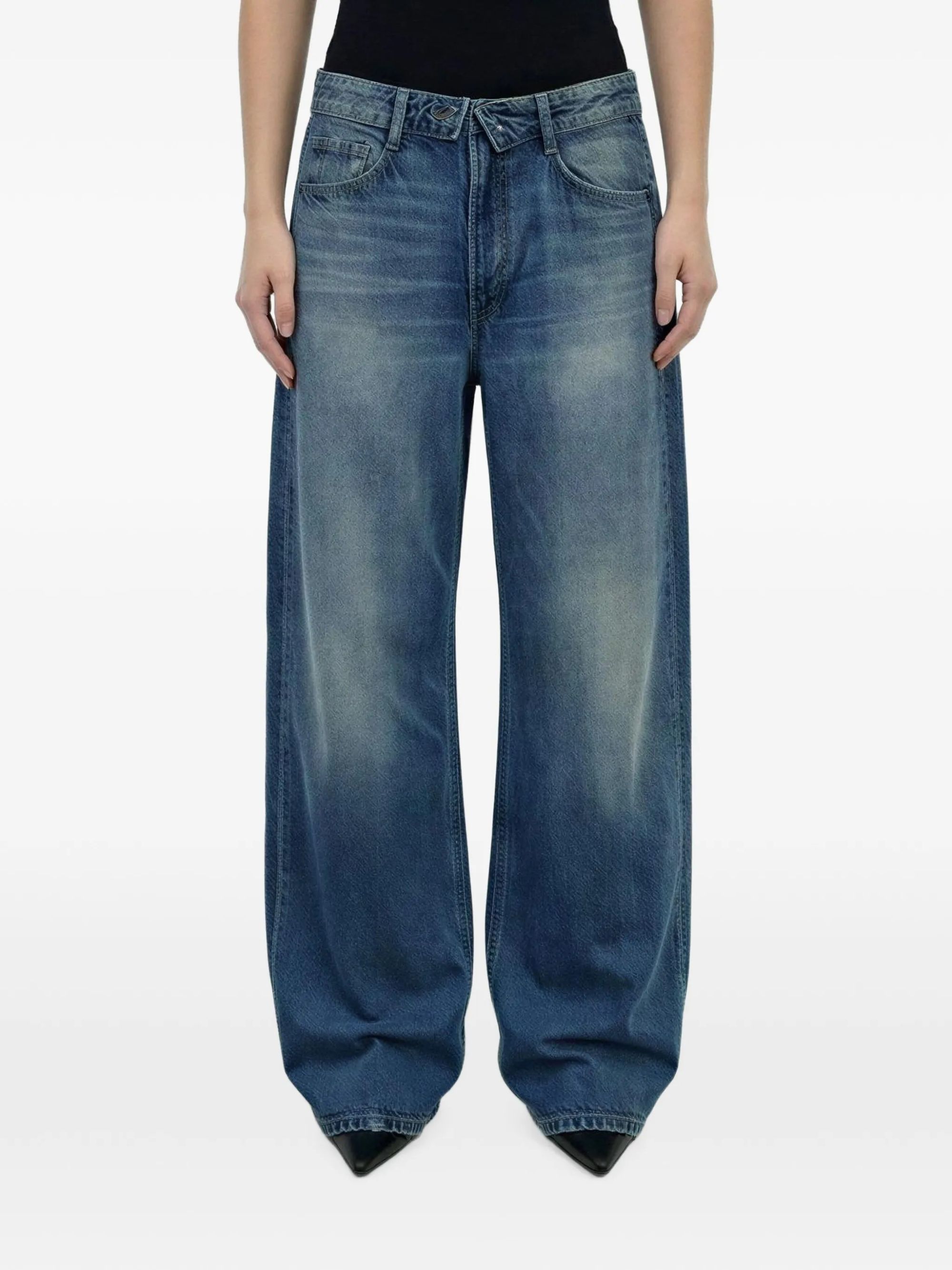 PANTALONE ZIP DEN.BLUE #79156 LIU JO Trousers UF6500D0396 79156