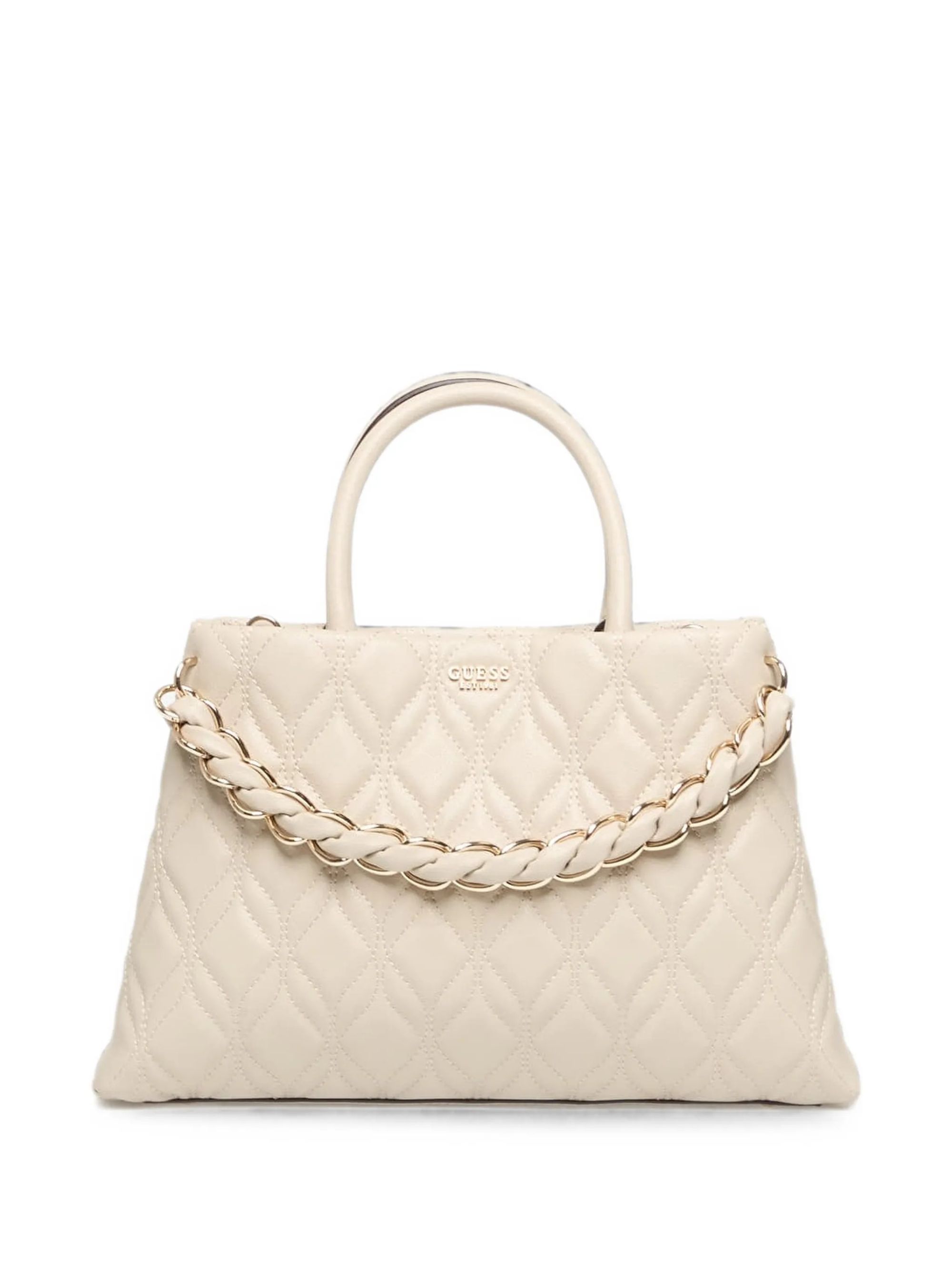 MAXINE GIRLFRIEND SATCHEL #LIGHT TAUPE GUESS  Bags HWQG97 33060 LTA