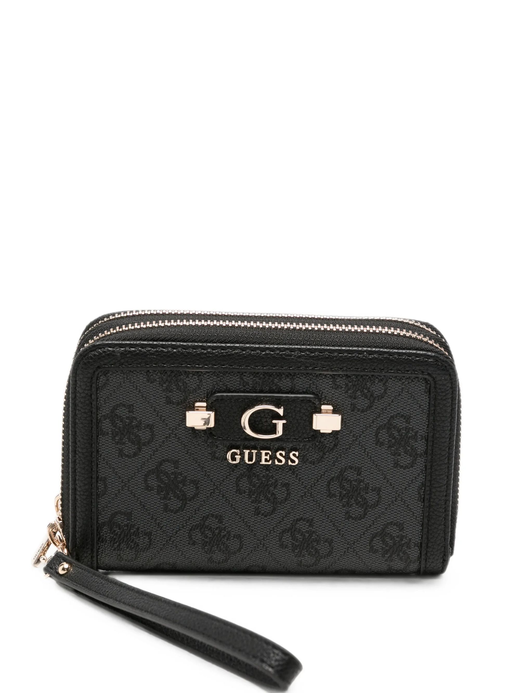 LINDSEY SLG MED DOUBLE ZIP #COAL LOGO GUESS  Accessori SWSG97 49164 CLO