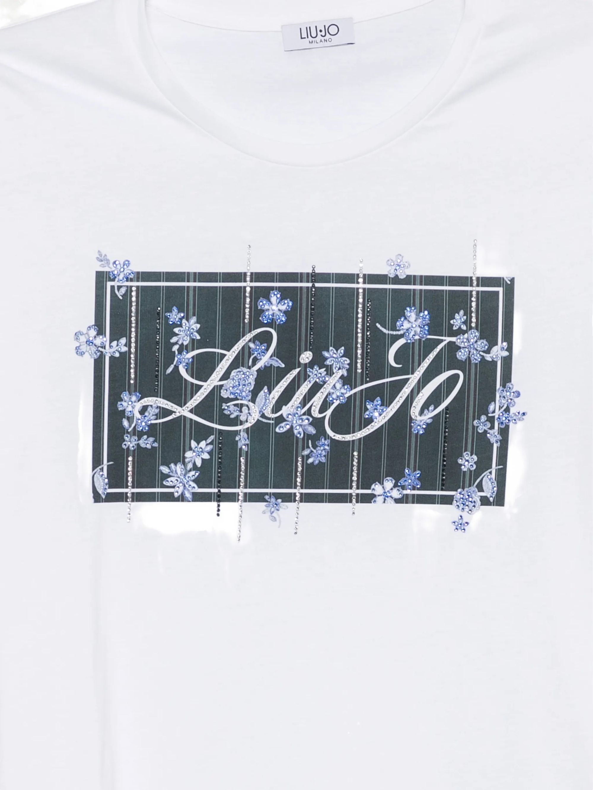 ECS T-SHIRT SKINNY FIT M/C BIANCO #L9613 LIU JO T-shirt WF6346JS923 L9613