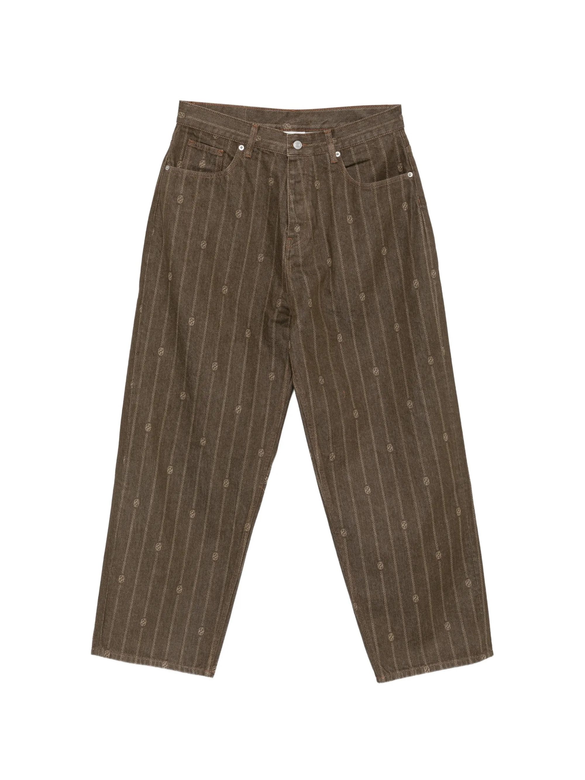 MONOGRAM BAGGY JEANS #BROWN DROLE DE MONSIEUR Trousers L BP168 CO315 BN