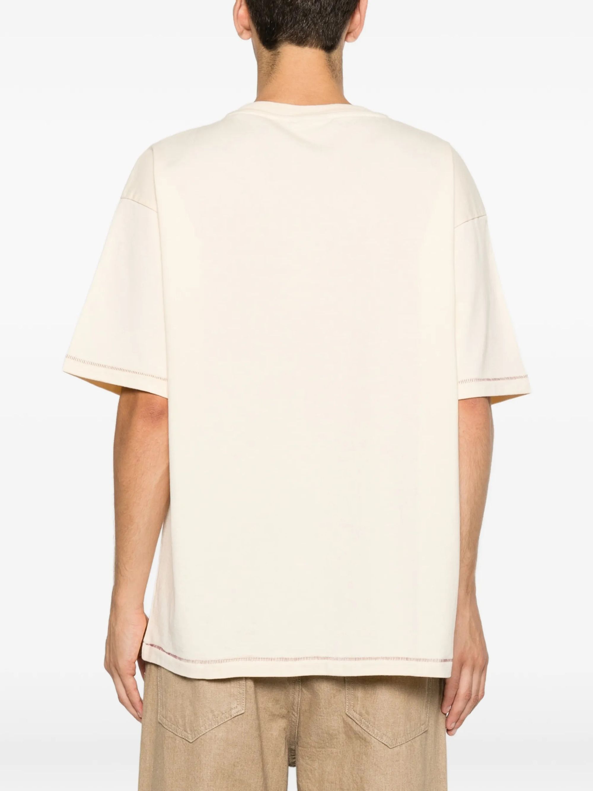 DROLE IRIS T-SHIRT #LIGHT BEIGE DROLE DE MONSIEUR T-shirt L TS331 CO248 LBG