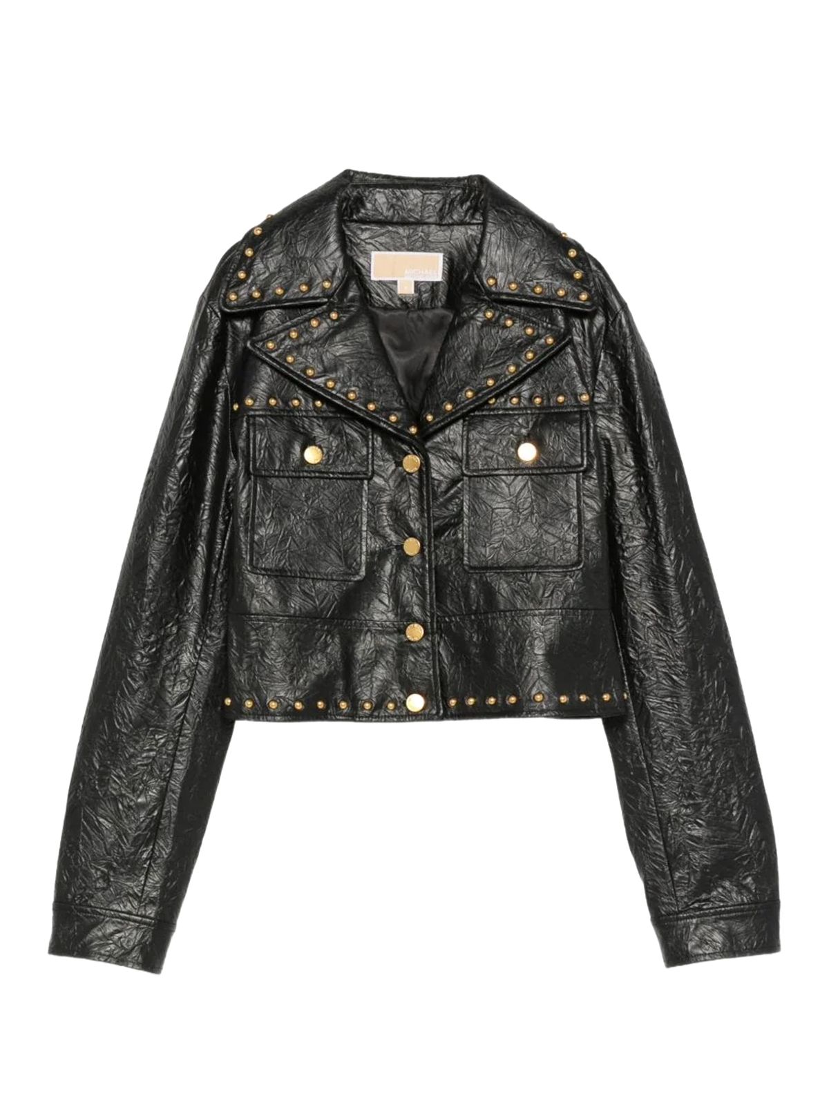 STUDDED FX LEATHER JKT BLACK #001 MICHAEL KORS Capispalla MT620LKL4K001