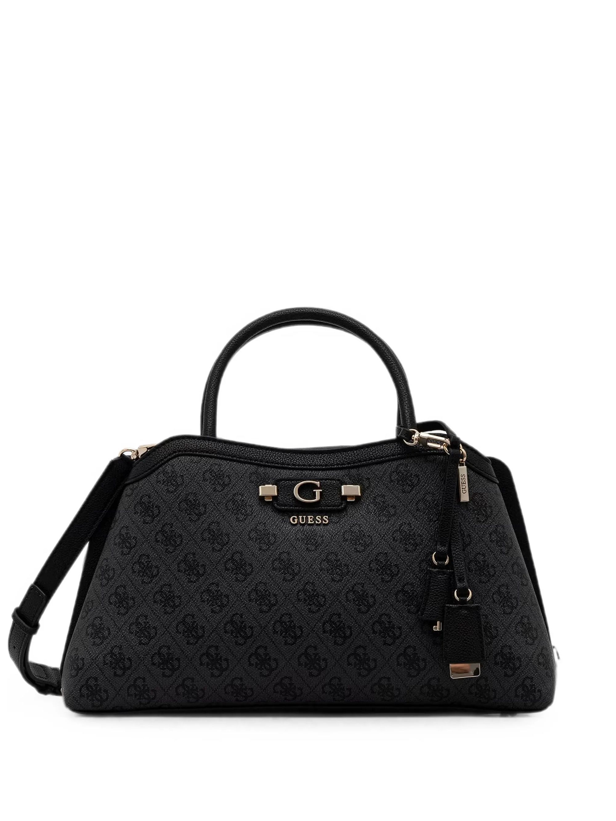 LINDSEY GIRLFRIEND SATCHEL #COAL LOGO GUESS  Borse HWSG97 49060 CLO