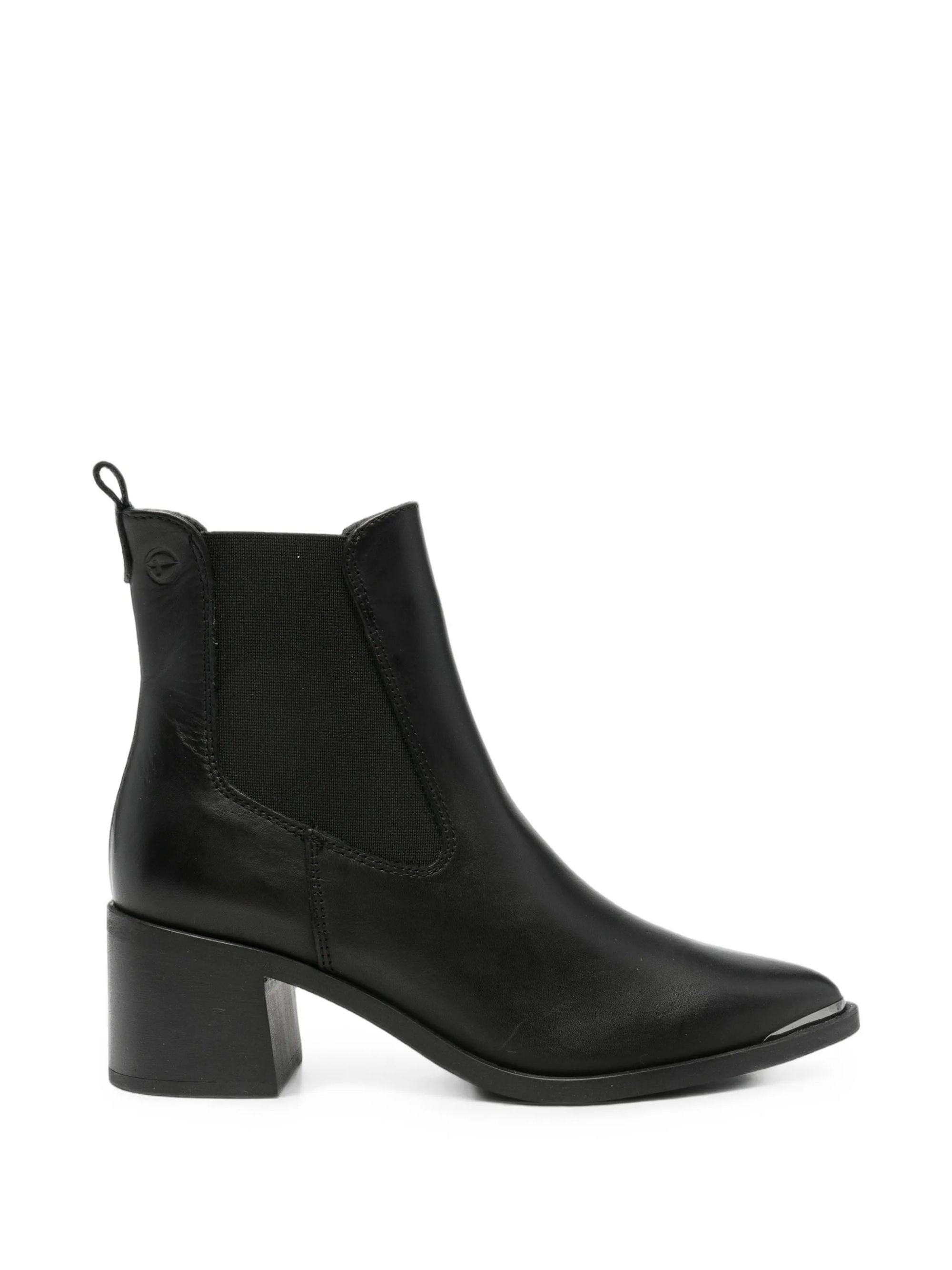 STIVALETTI BLACK LEATHER #003 TAMARIS  Scarpe 1-25301-45