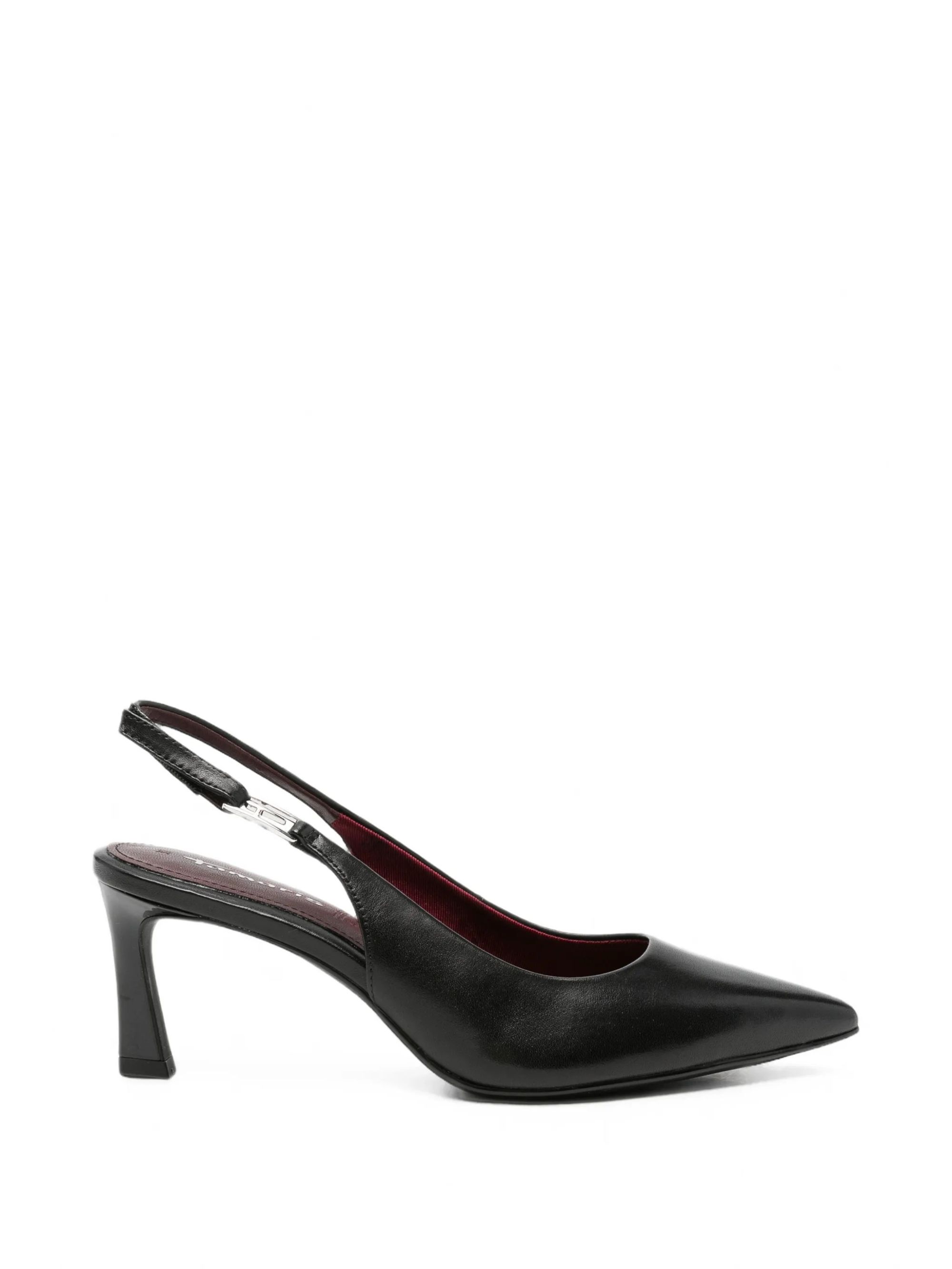 SANDALI BLACK LEATHER #003 TAMARIS  Scarpe 1-29612-47
