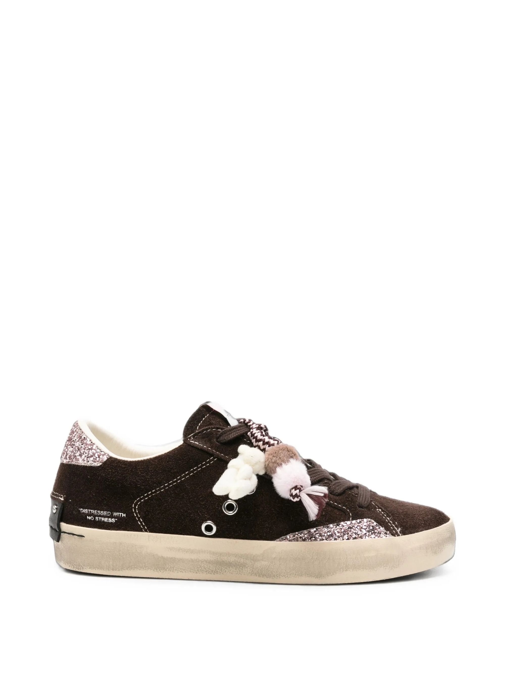 DISTRESSED BROWN #60 CRIME LONDON Scarpe 23006