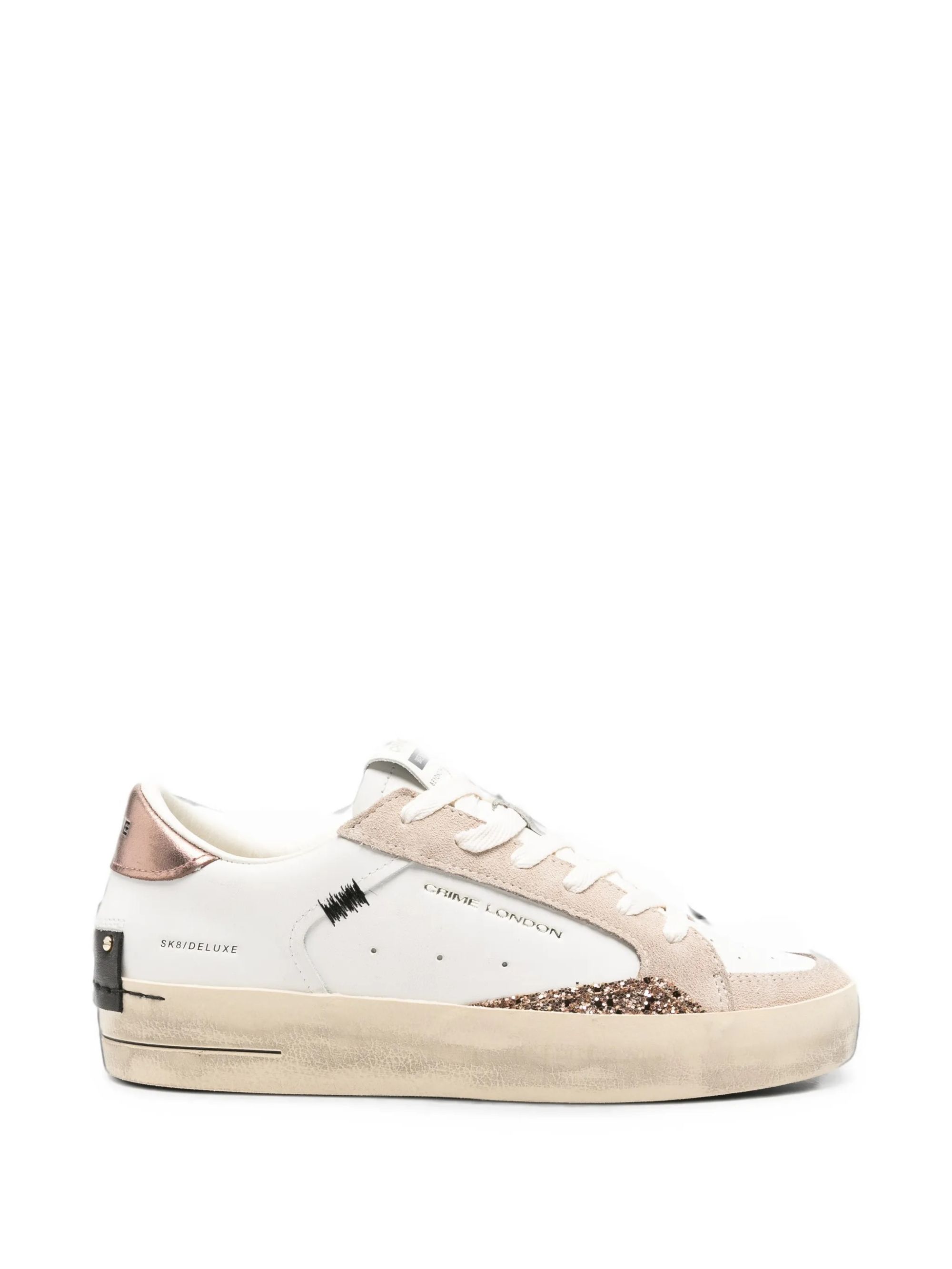 SK8 DELUXE WHITE #10 CRIME LONDON Scarpe 25100