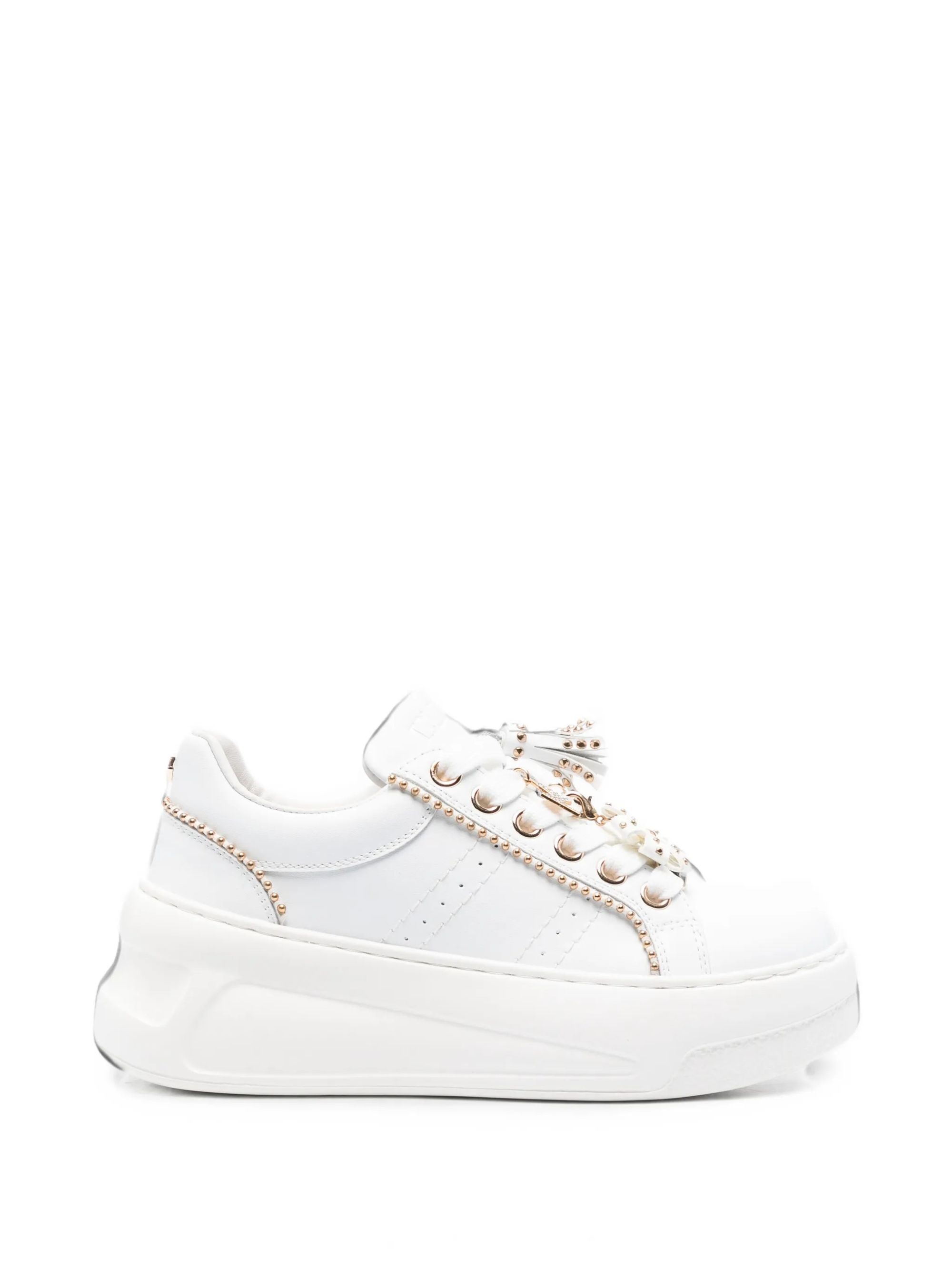 NIRVANA 4842 LOW W LEATHER #WHITE/FLOWER CULT Scarpe CLW484201