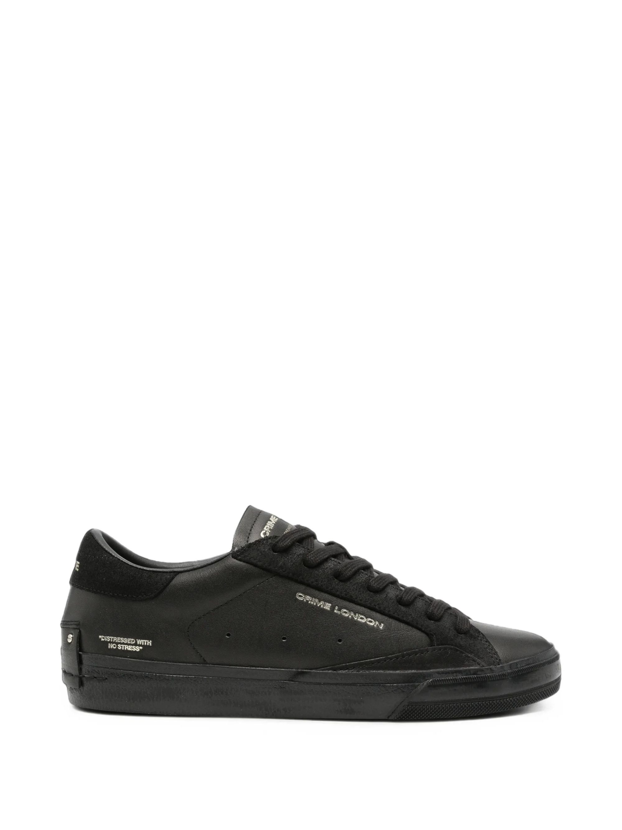 DISTRESSED BLACK #20 CRIME LONDON Scarpe 10053