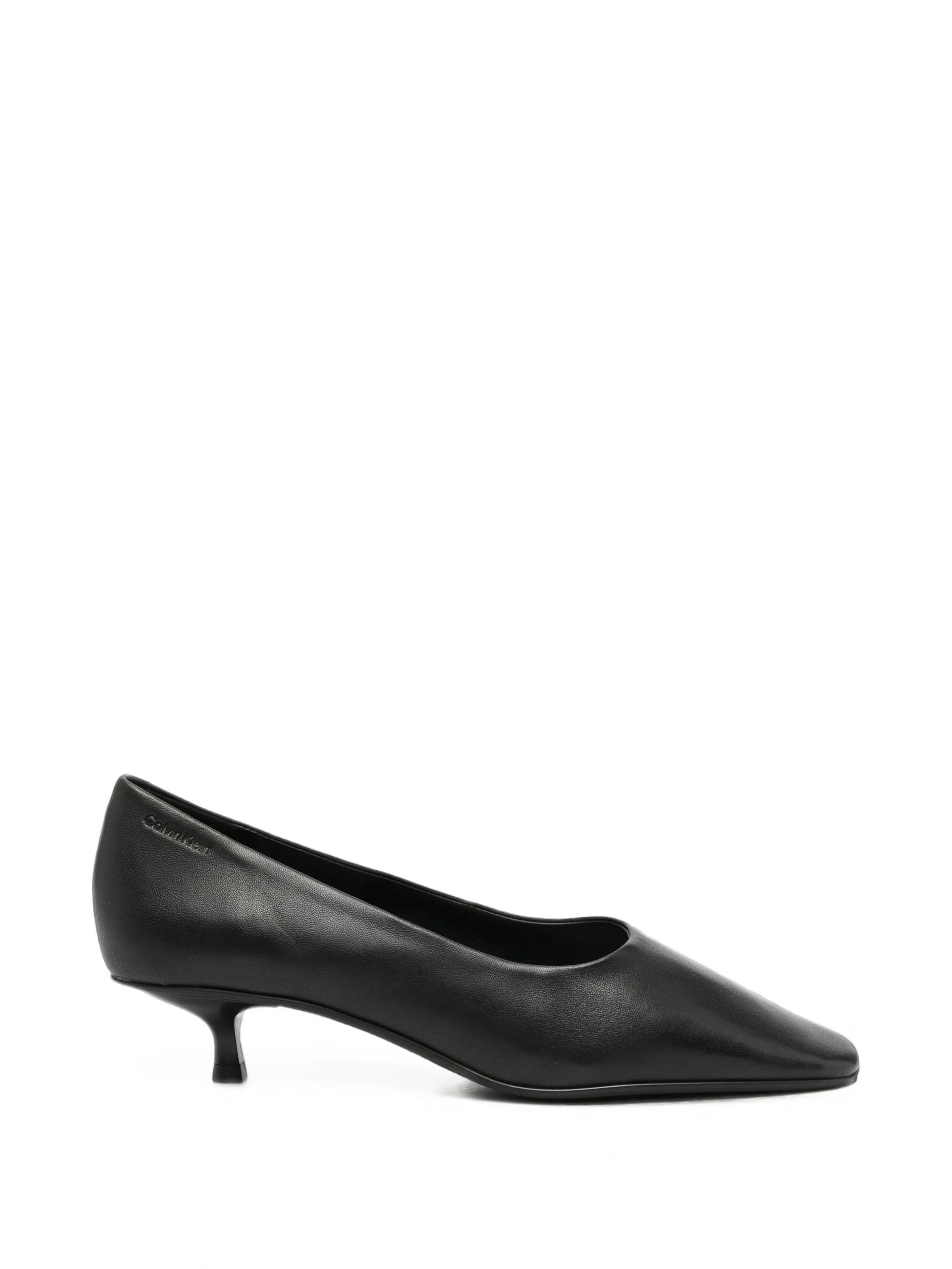 ROUND KITTEN HEEL PUMP NAPPA #0GJ CALVIN KLEIN  Scarpe HW0HW03170