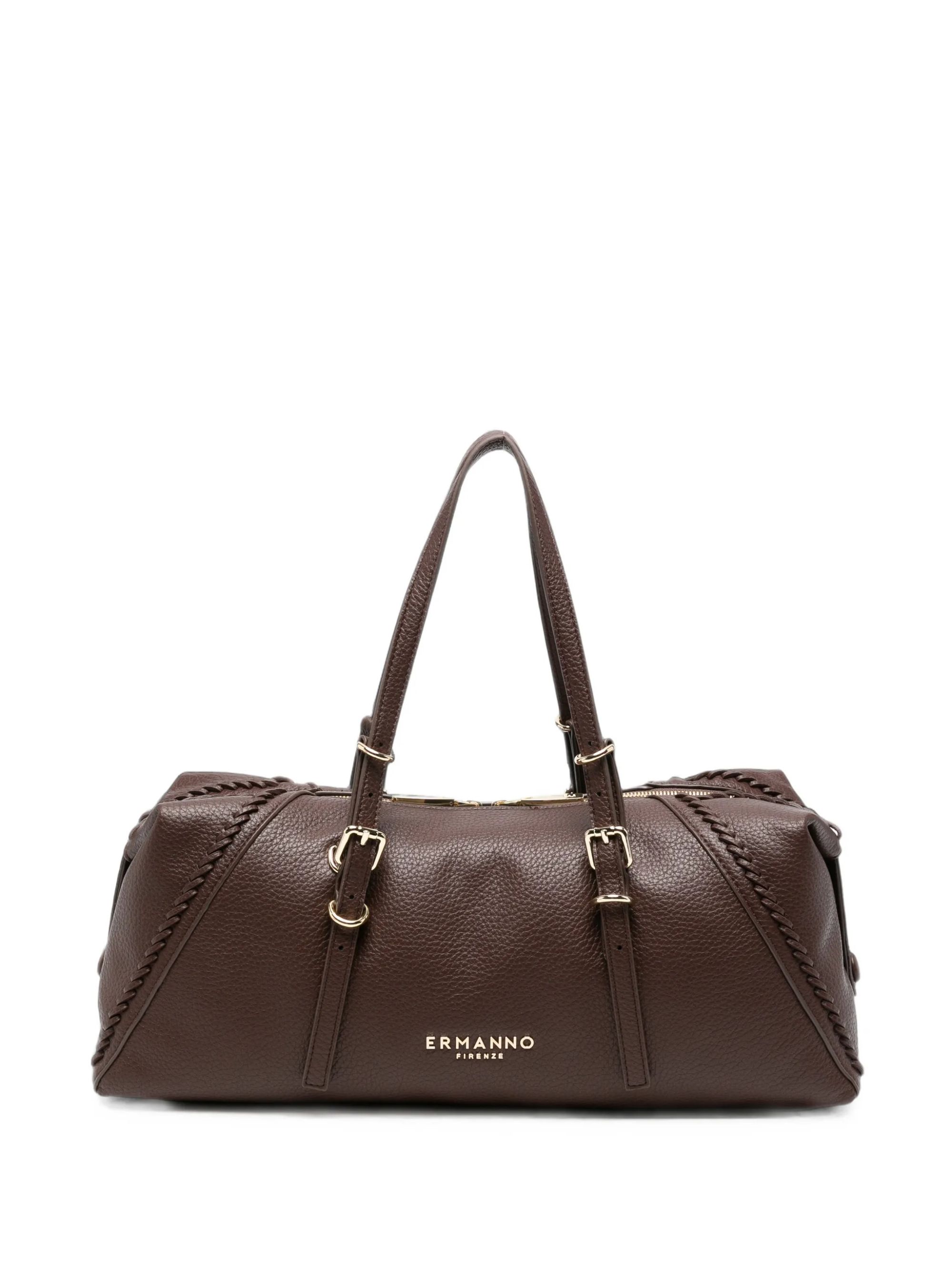 LARGE BOWLING BIANCA #DK BROWN ERMANNO FIRENZE Borse 12402231