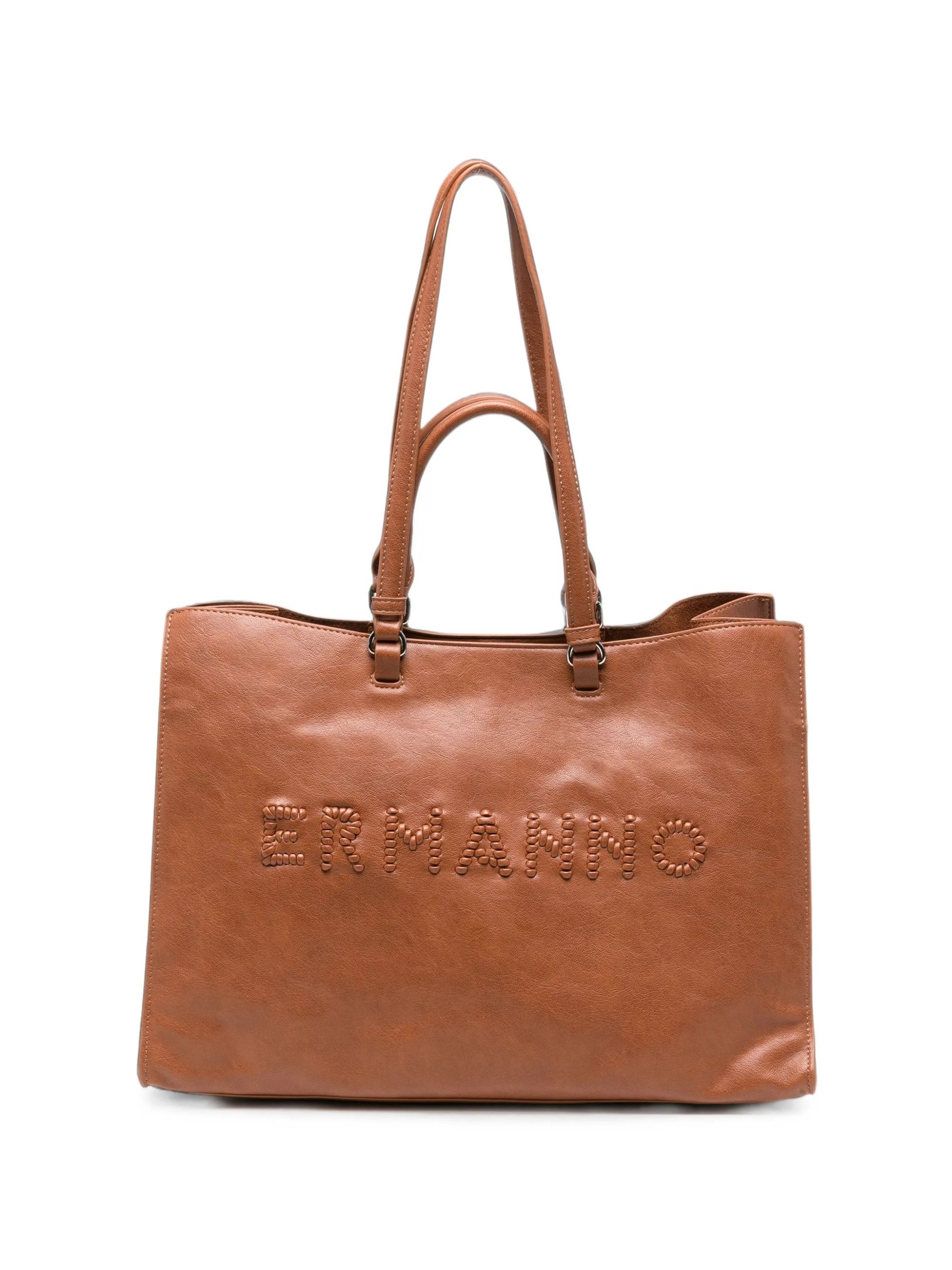 LARGE TOTE BARBARA LOGO #TAN ERMANNO FIRENZE Borse 12402255