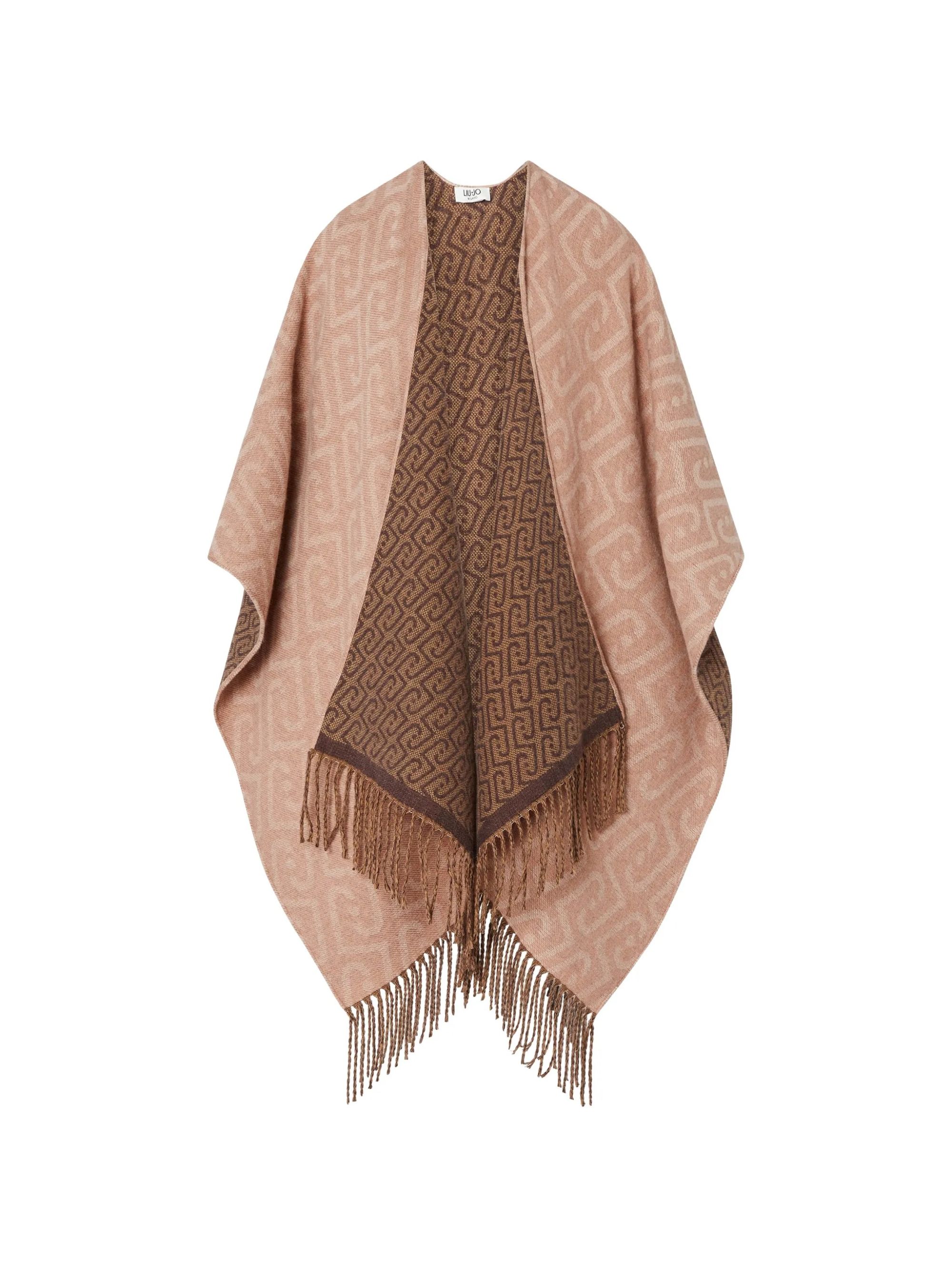 PONCHO DOUBLE NEW LOGO CHAIN CAMEL #00070 LIU JO Capispalla 2F6039T2742 00070