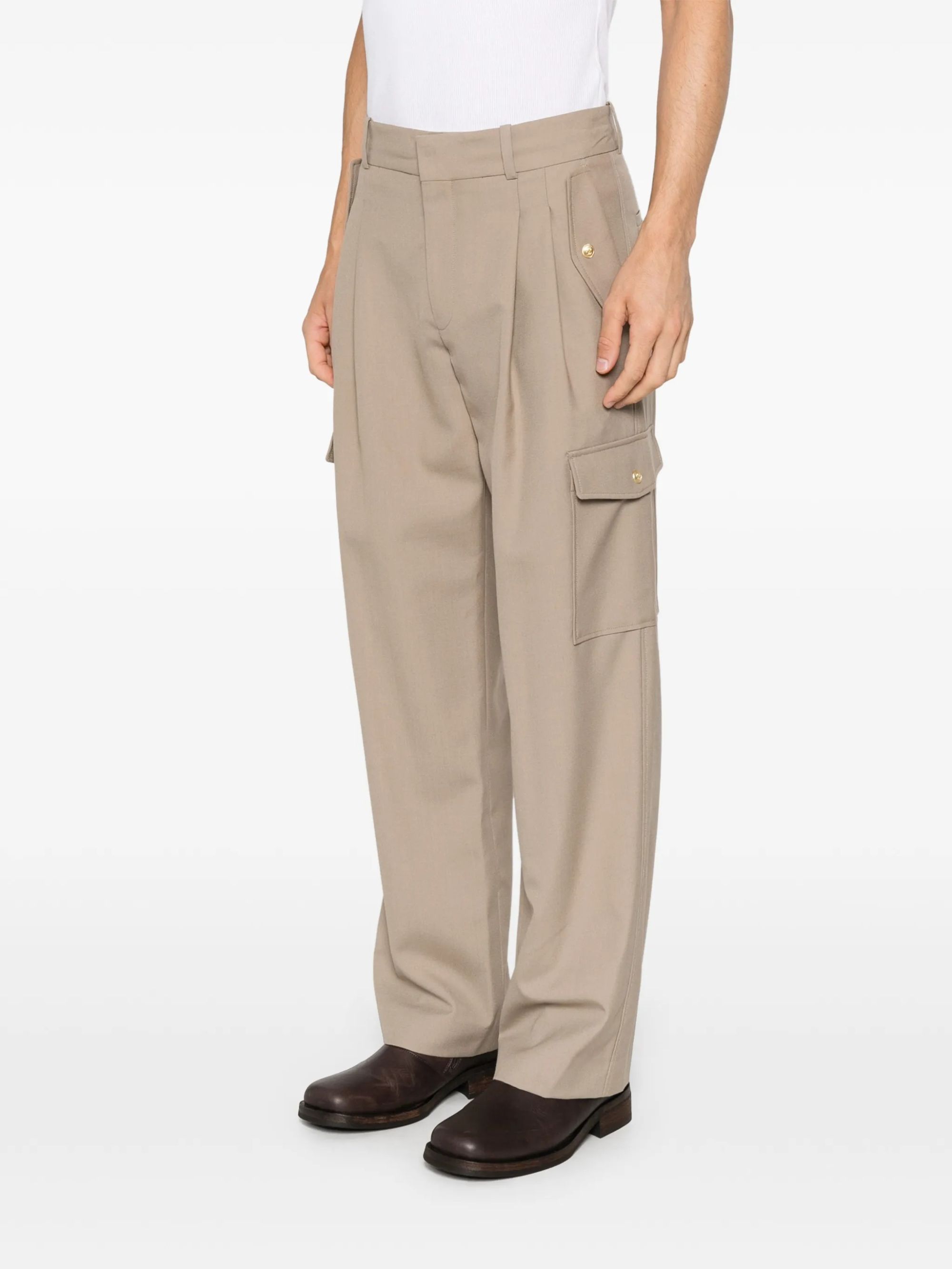 CARGO PANTS #SAND DROLE DE MONSIEUR Trousers L BP195 PL173 SD