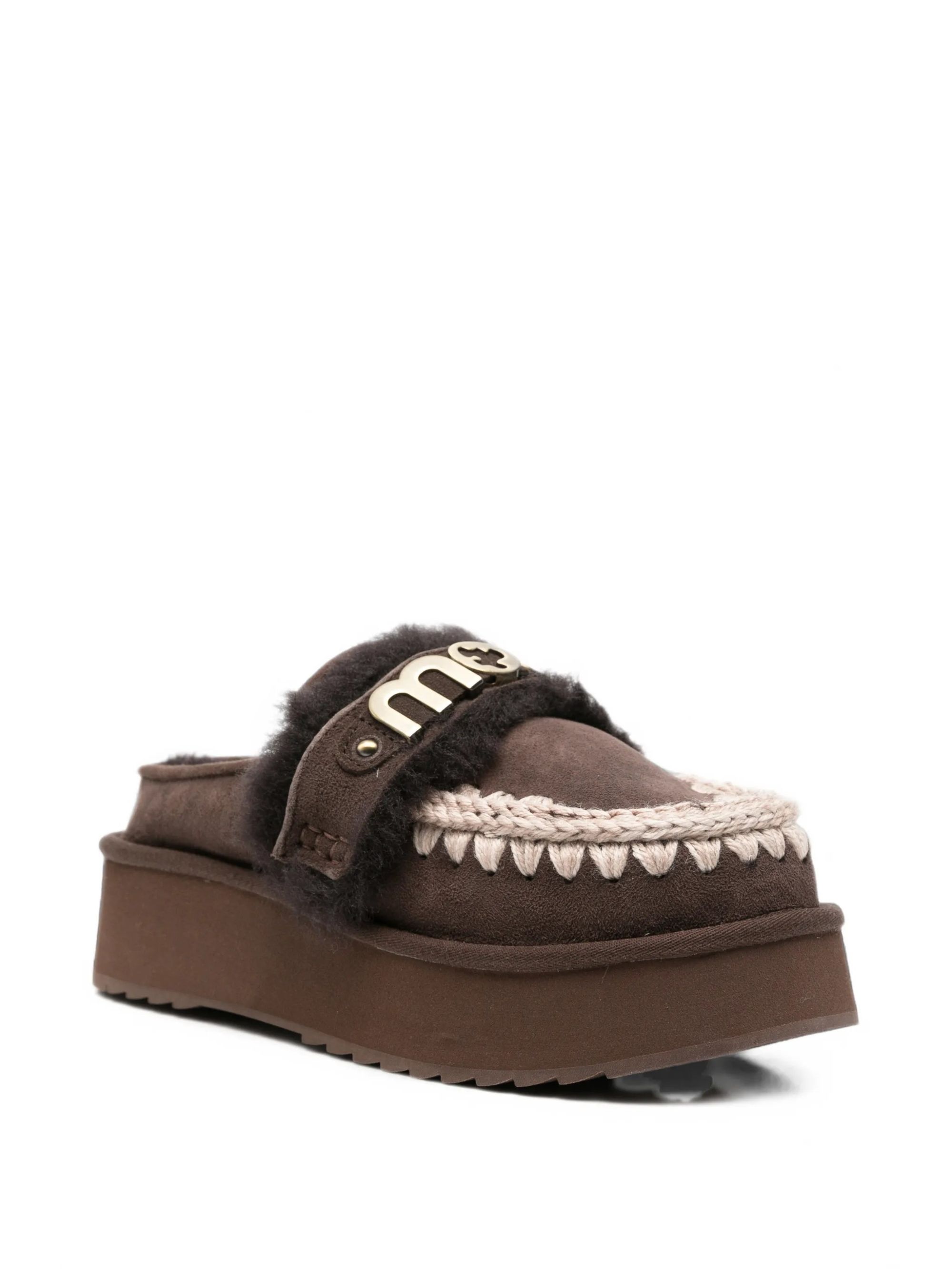 PLATFORM CLOG LETTER LOGO #MOCHA MOU Shoes MU.FW681006A