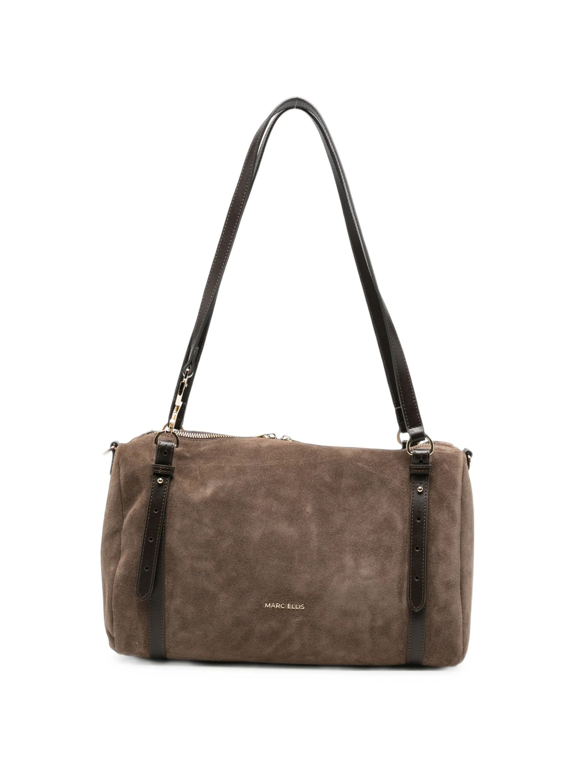 SHOULDER BAG #DARK TAUPE / GOLD MARC ELLIS Borse HUDA CM