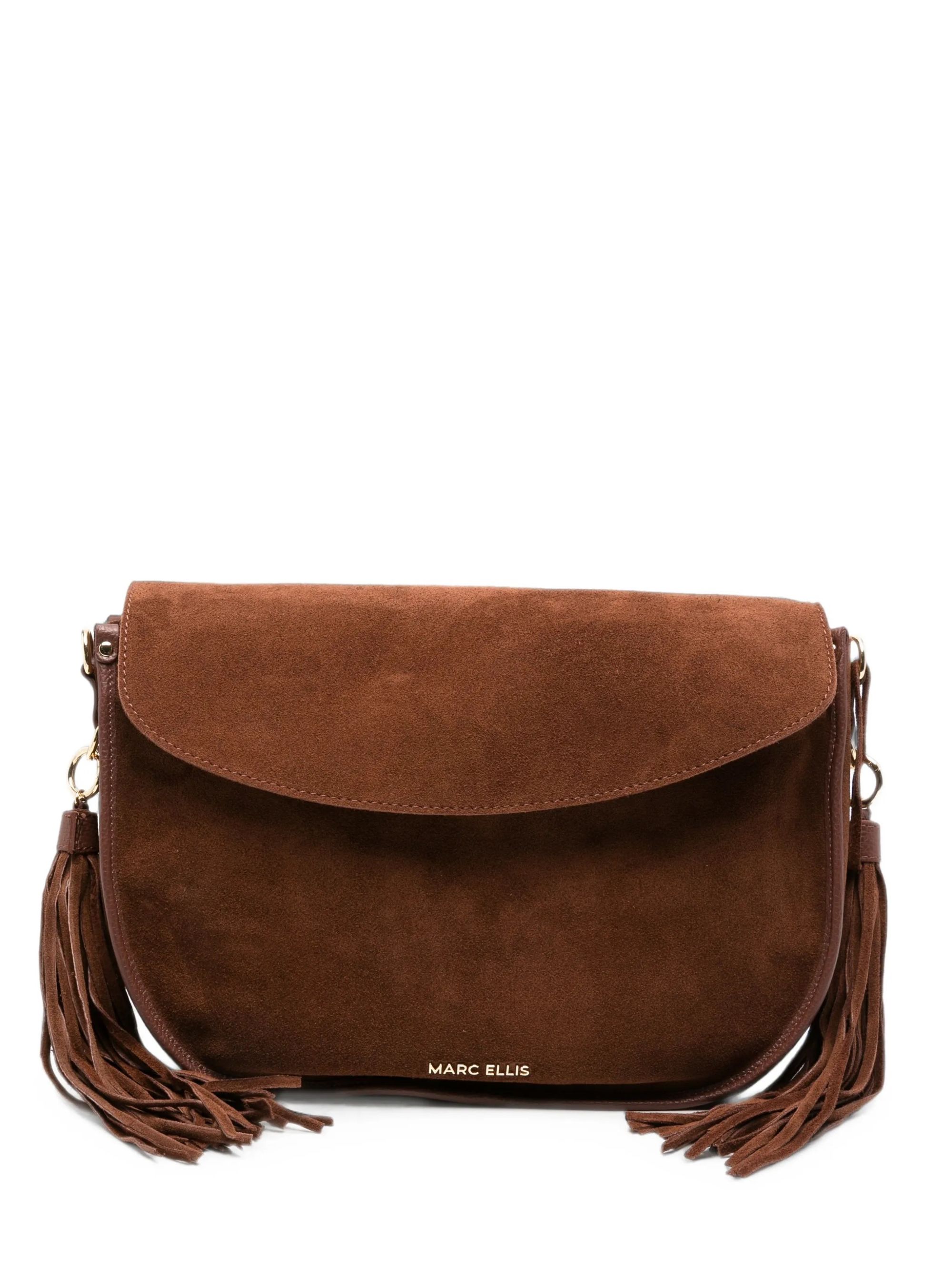 SHOULDER BAG #DARK TAN / GOLD MARC ELLIS Borse LIMA L CM