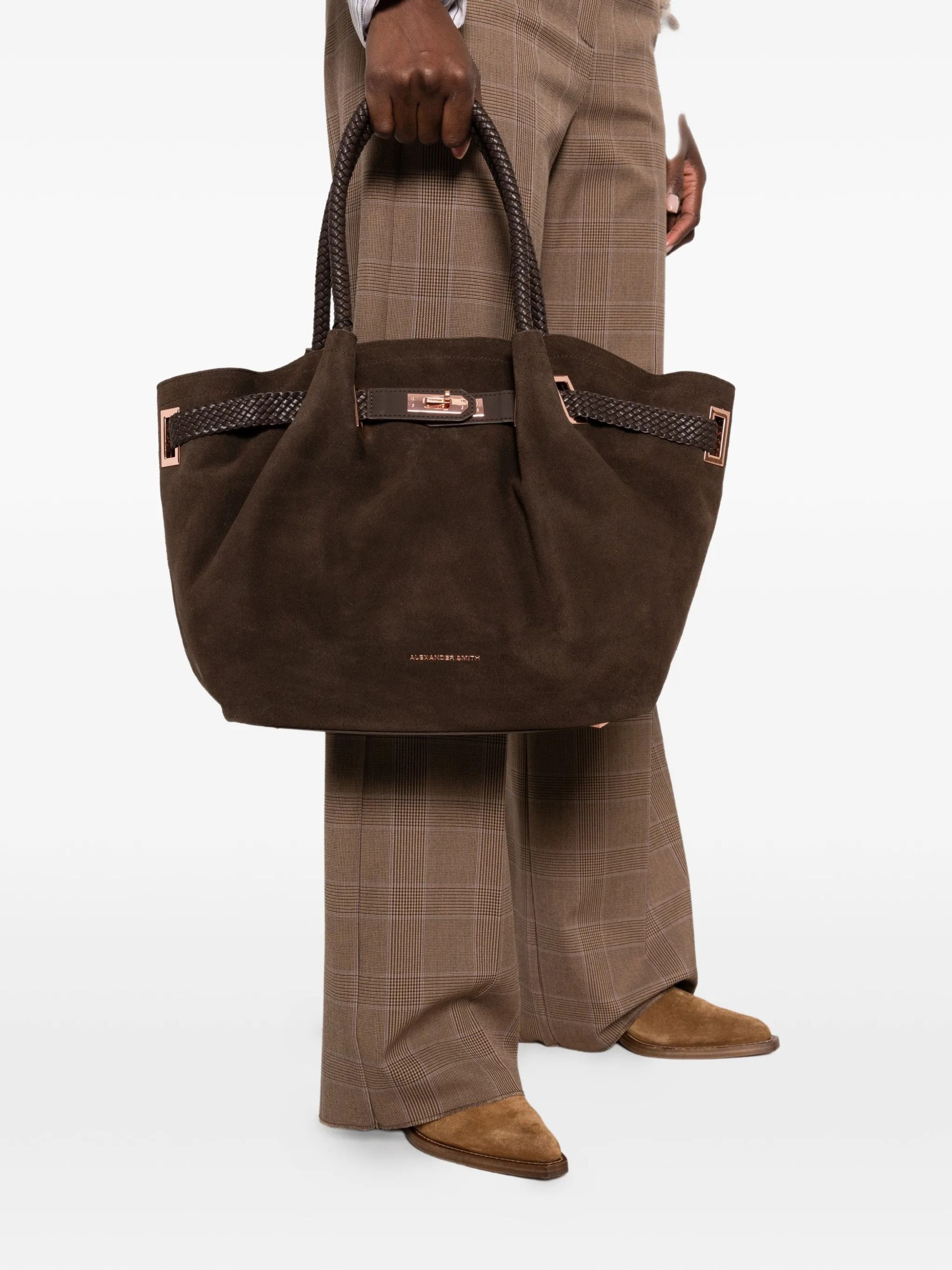 B182 BROOKE LARGE #DARK BROWN ALEXANDER SMITH  Bags ABBEBOWL