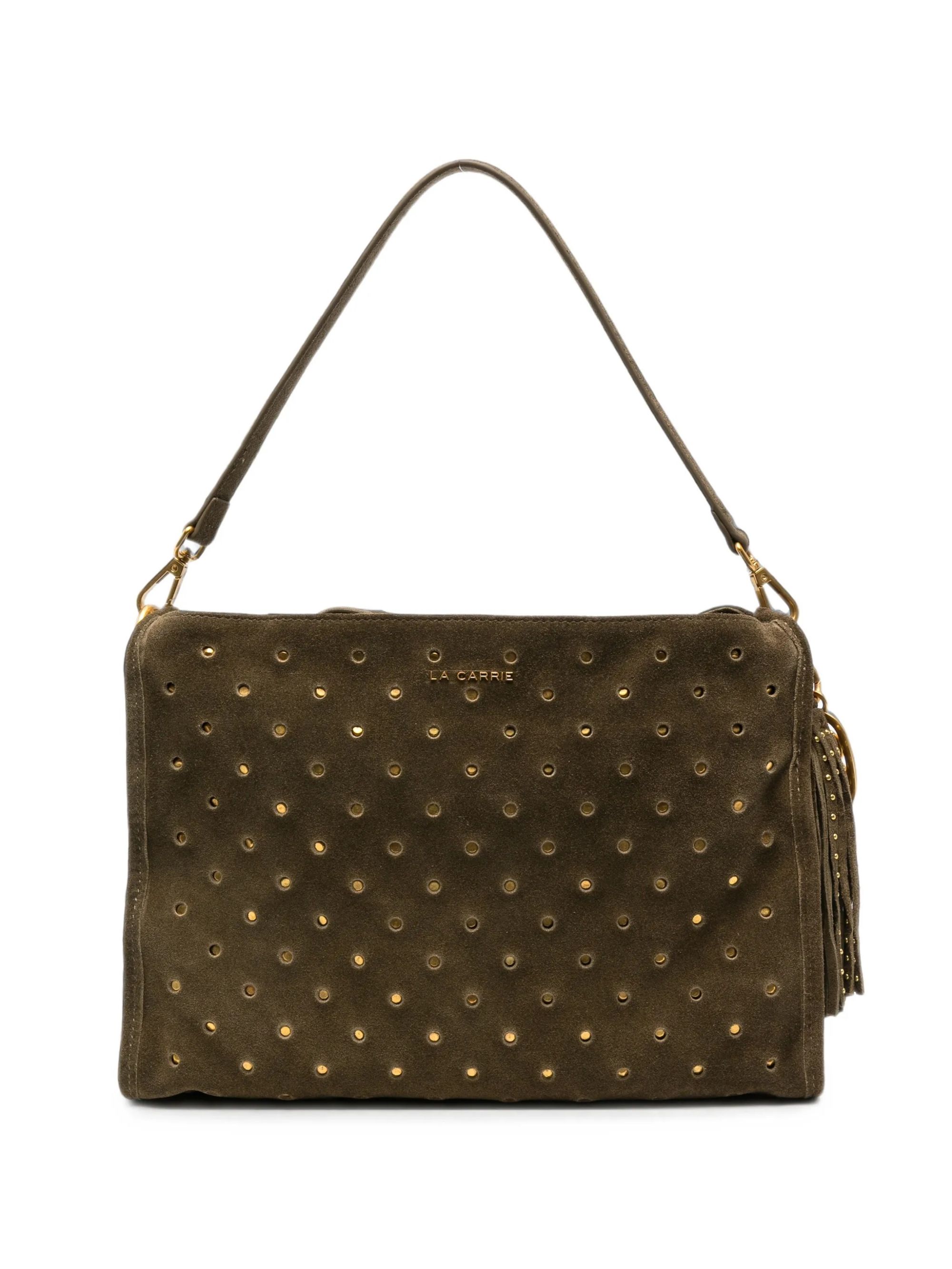 DOWNTOWN SOFT SHOULDER BAG #DK GREEN LA CARRIE Borse 162P-MD-240-SUE