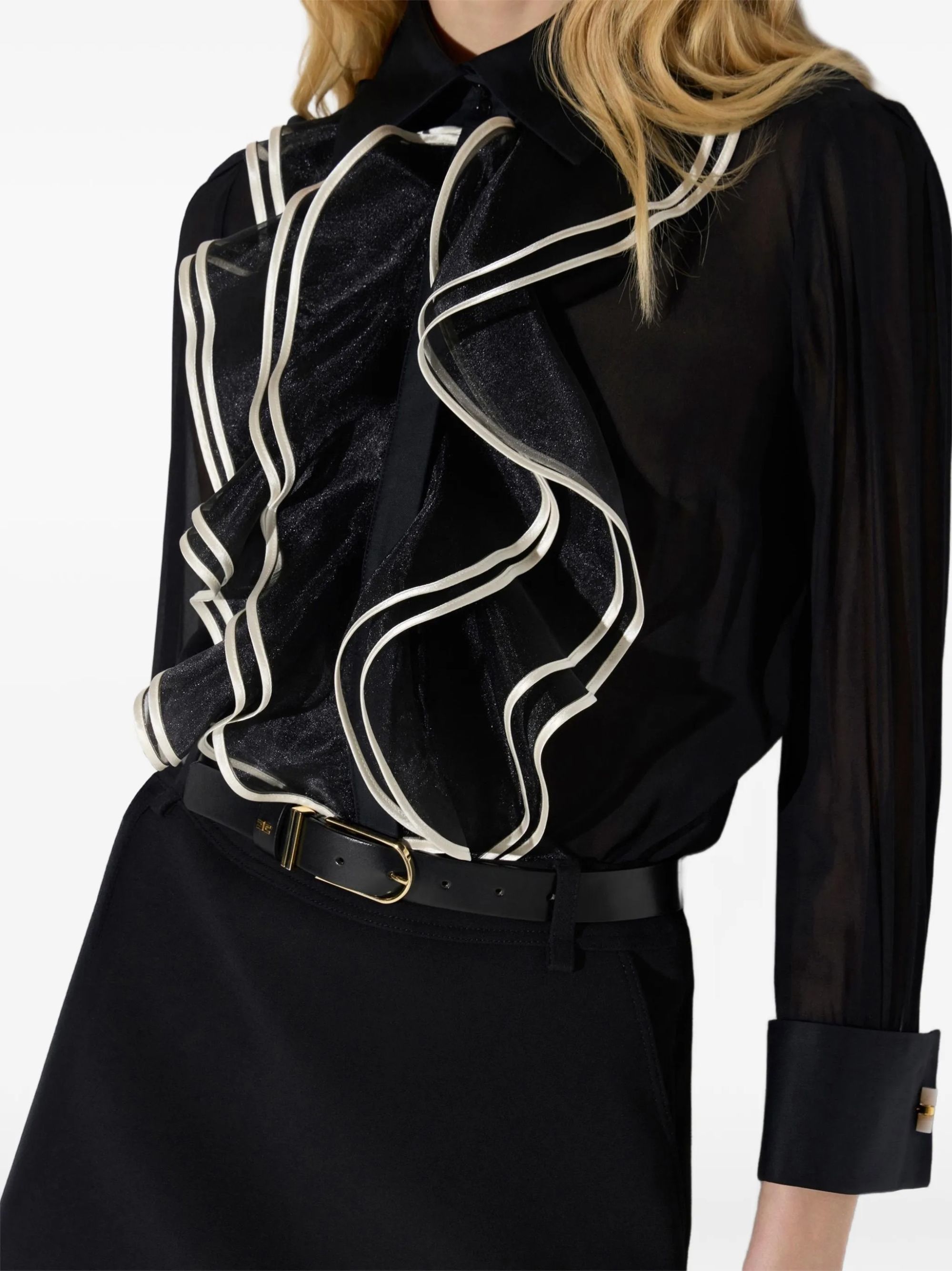 CAMICIE NERO/BURRO #685 ELISABETTA FRANCHI Shirt CA21067E2