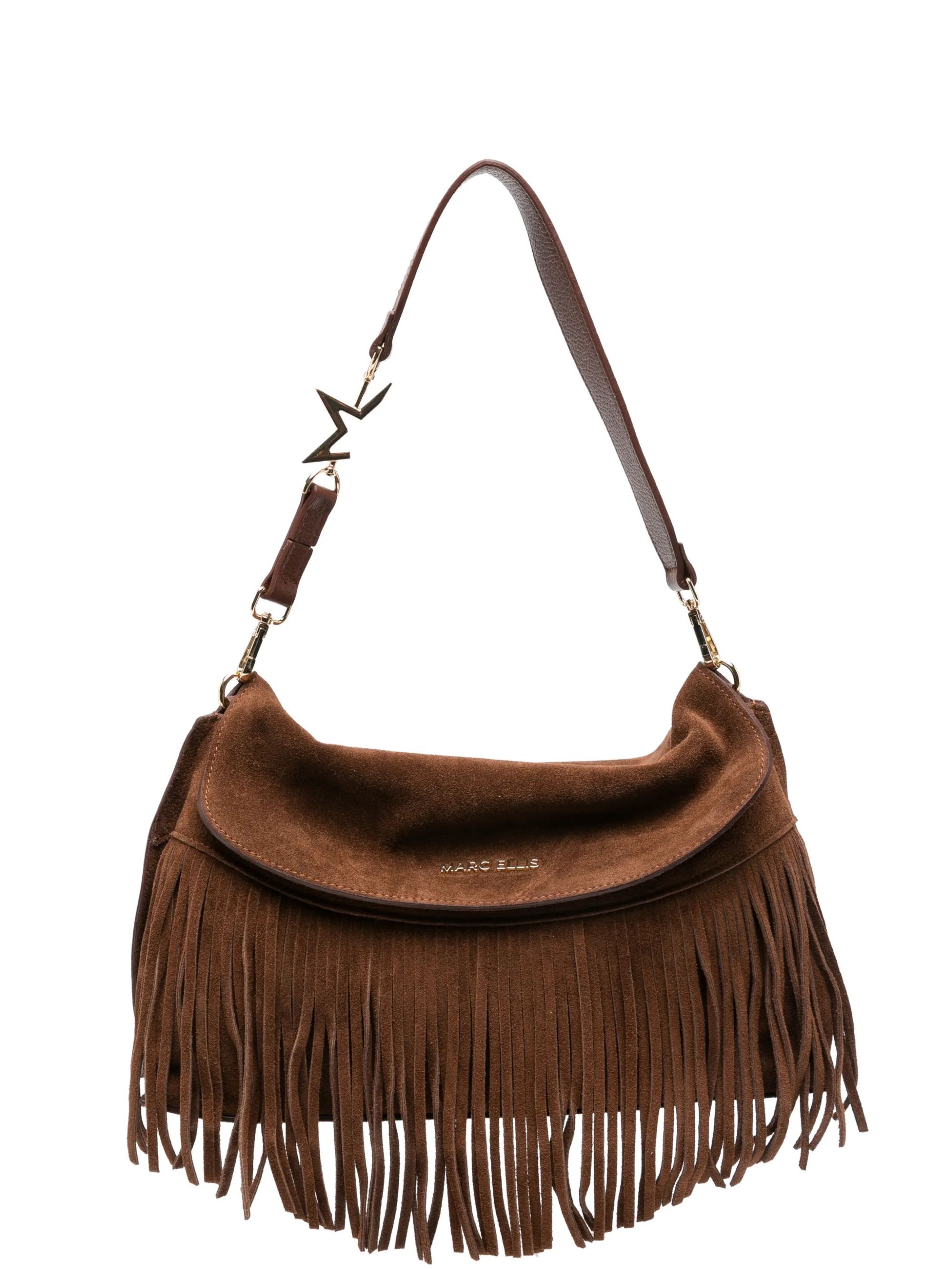 HANDBAG #DARK TAN / GOLD MARC ELLIS Borse DAKOTA L CM