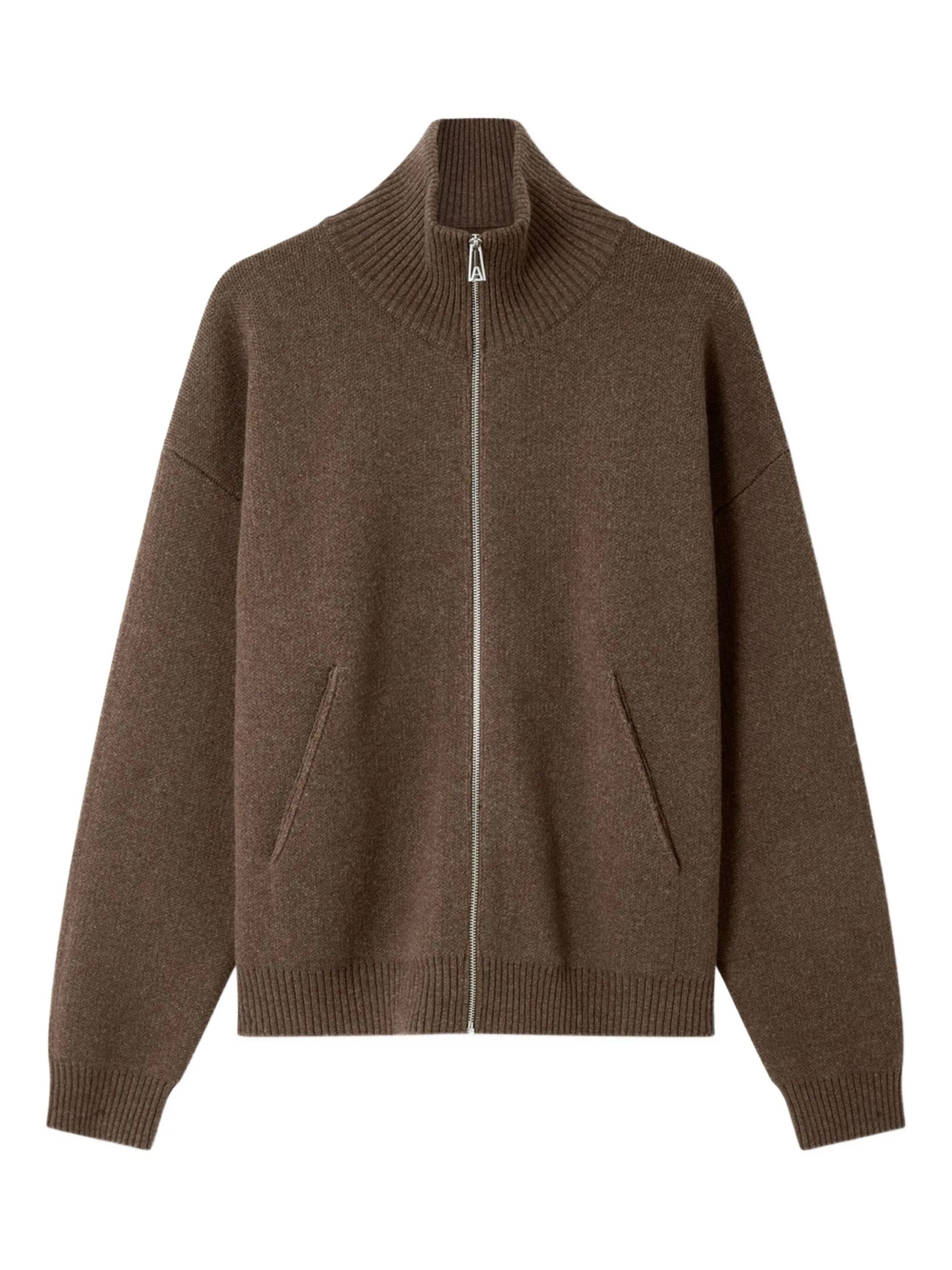 ZIP-UP SWEATER #DARK BROWN AXEL ARIGATO Jersey A2143005