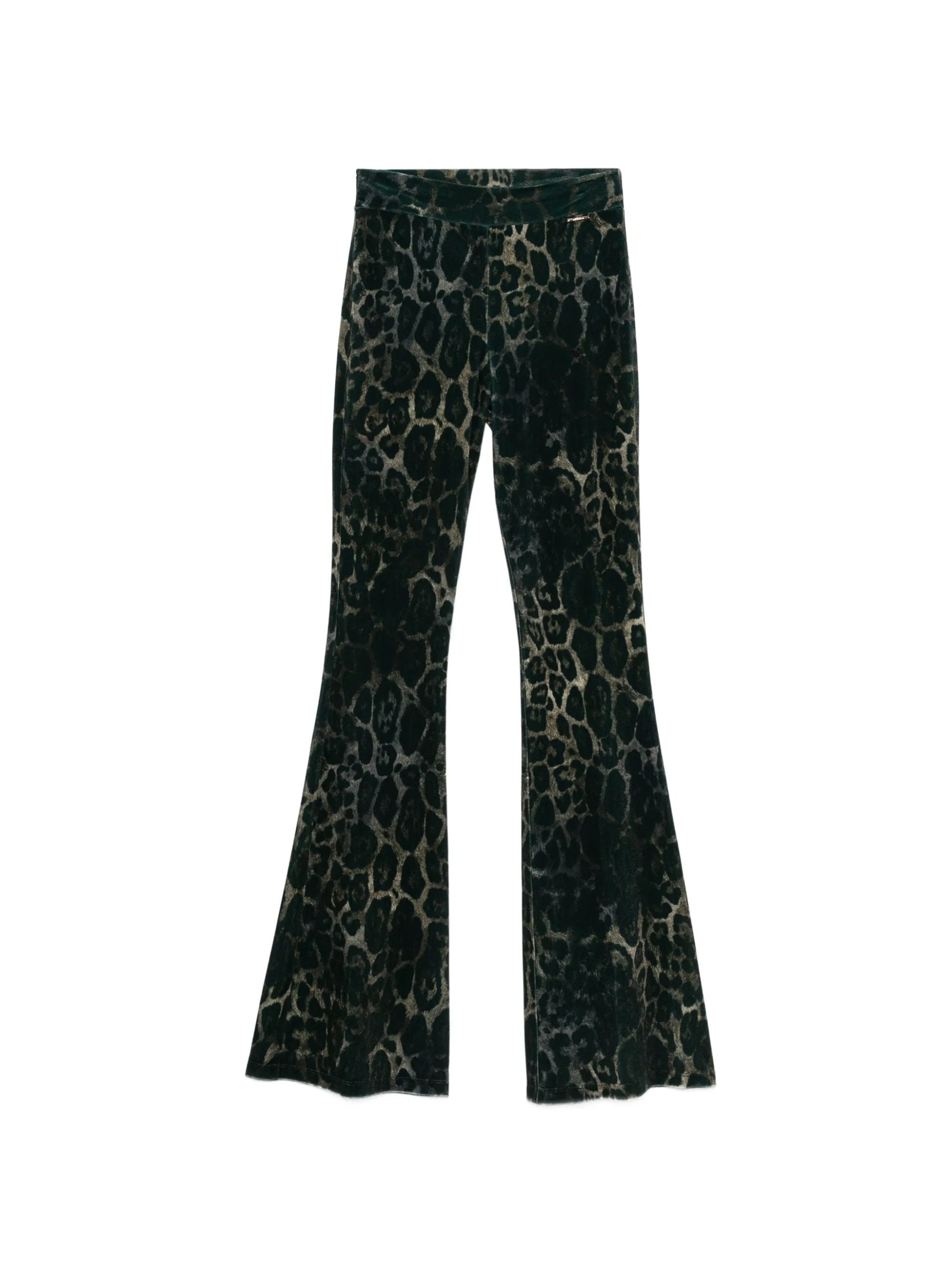 JEGGING FOUSEUX VELVET BLACK PANTER PRINT PARTRIDGE #768 JUST CAVALLI Pantaloni 81PAC1B1 JS564