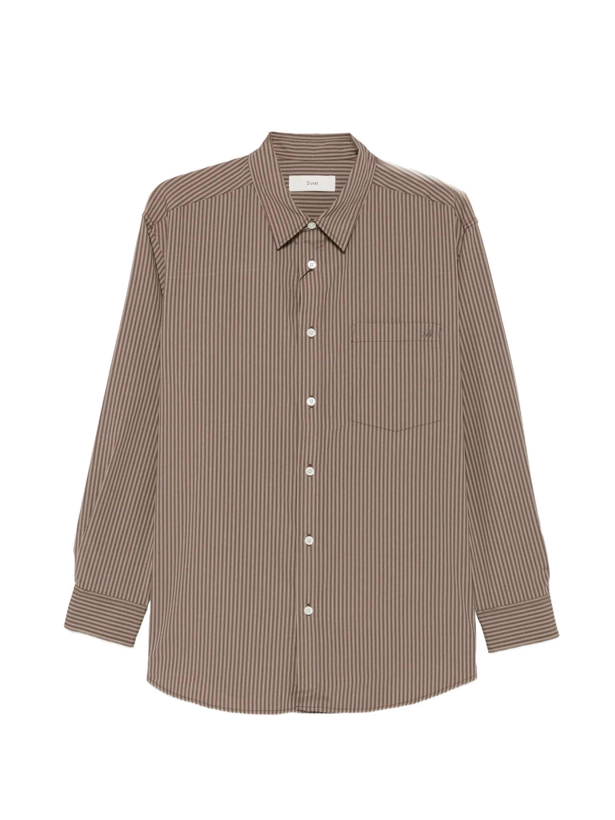 SHIRT #BROWN STRIPE DUNST Camicie UDSH6C102W2