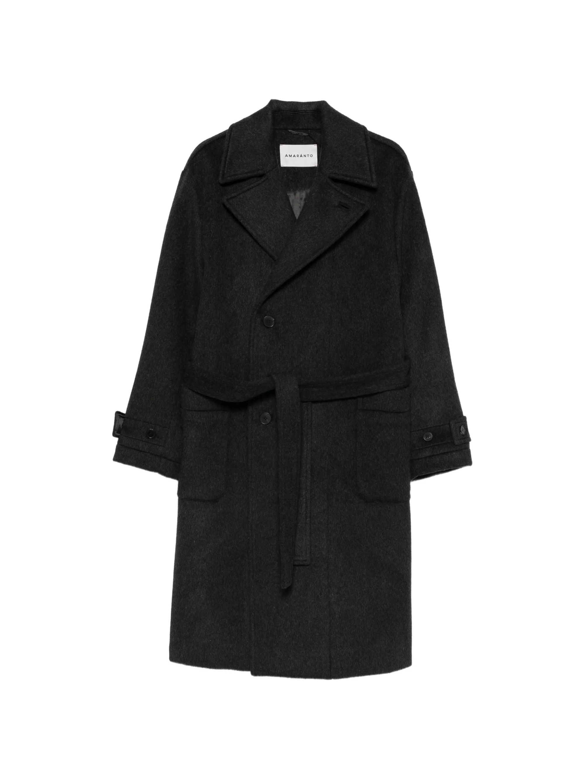 CAPPOTTO ANTRACITE #98M AMARANTO Capispalla B6AC0089