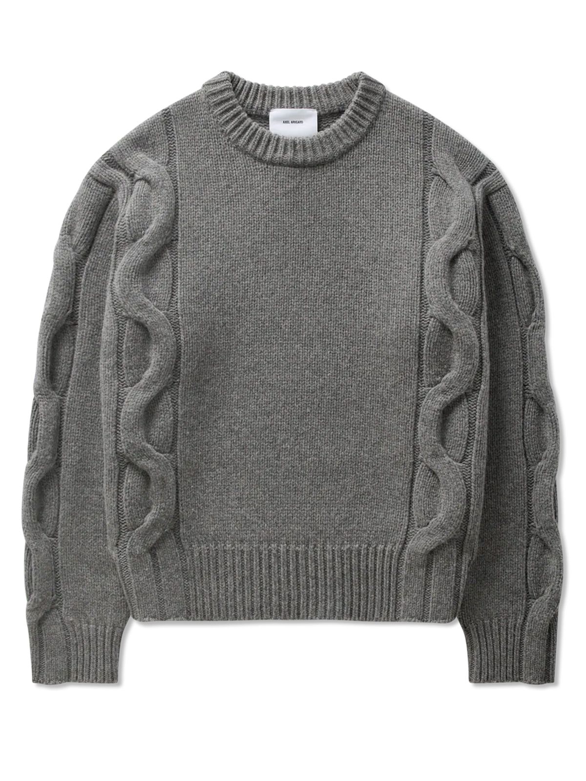 CABLE-KNIT SWEATER #GREY AXEL ARIGATO Maglieria A4005002