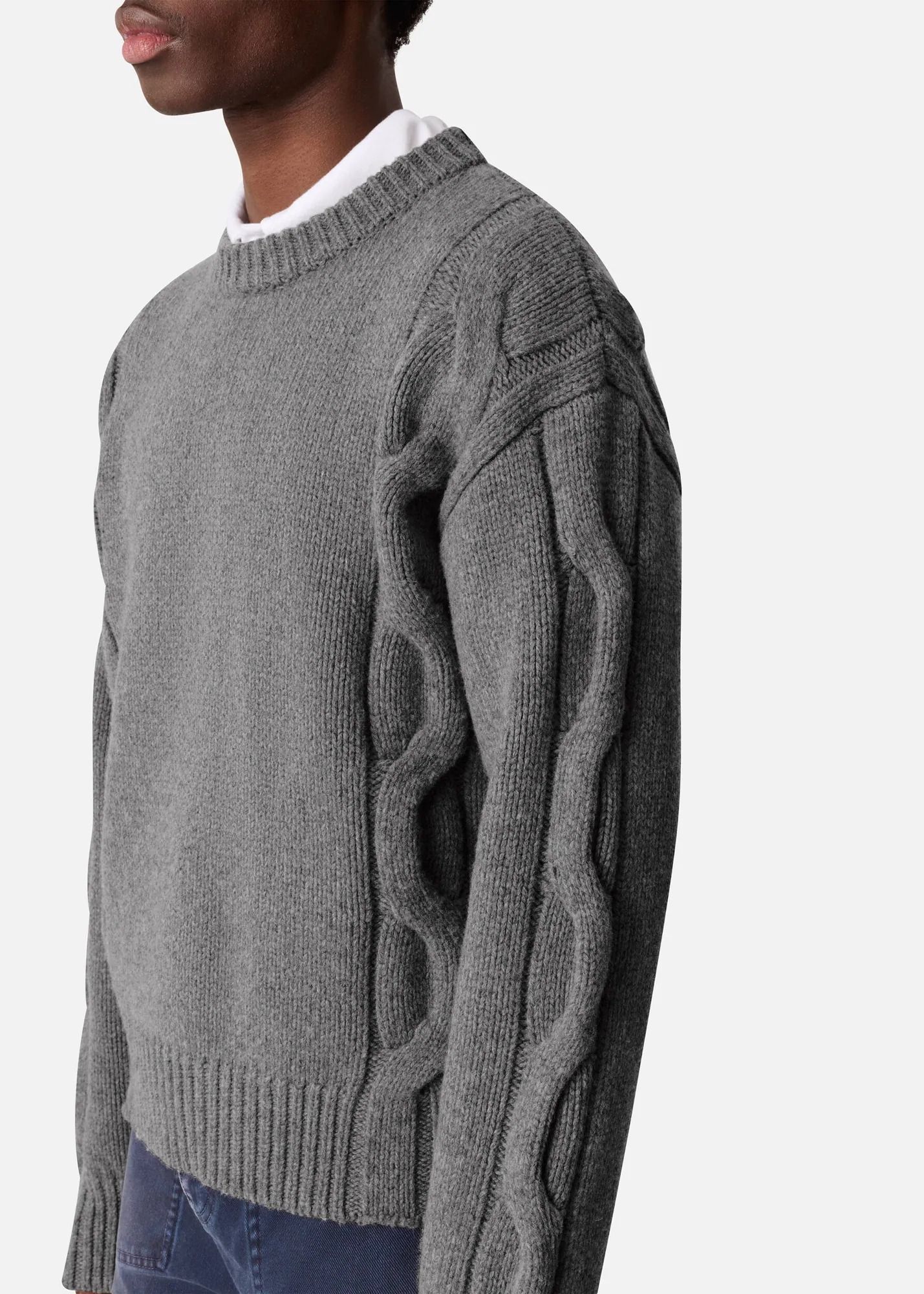 CABLE-KNIT SWEATER #GREY AXEL ARIGATO Maglieria A4005002