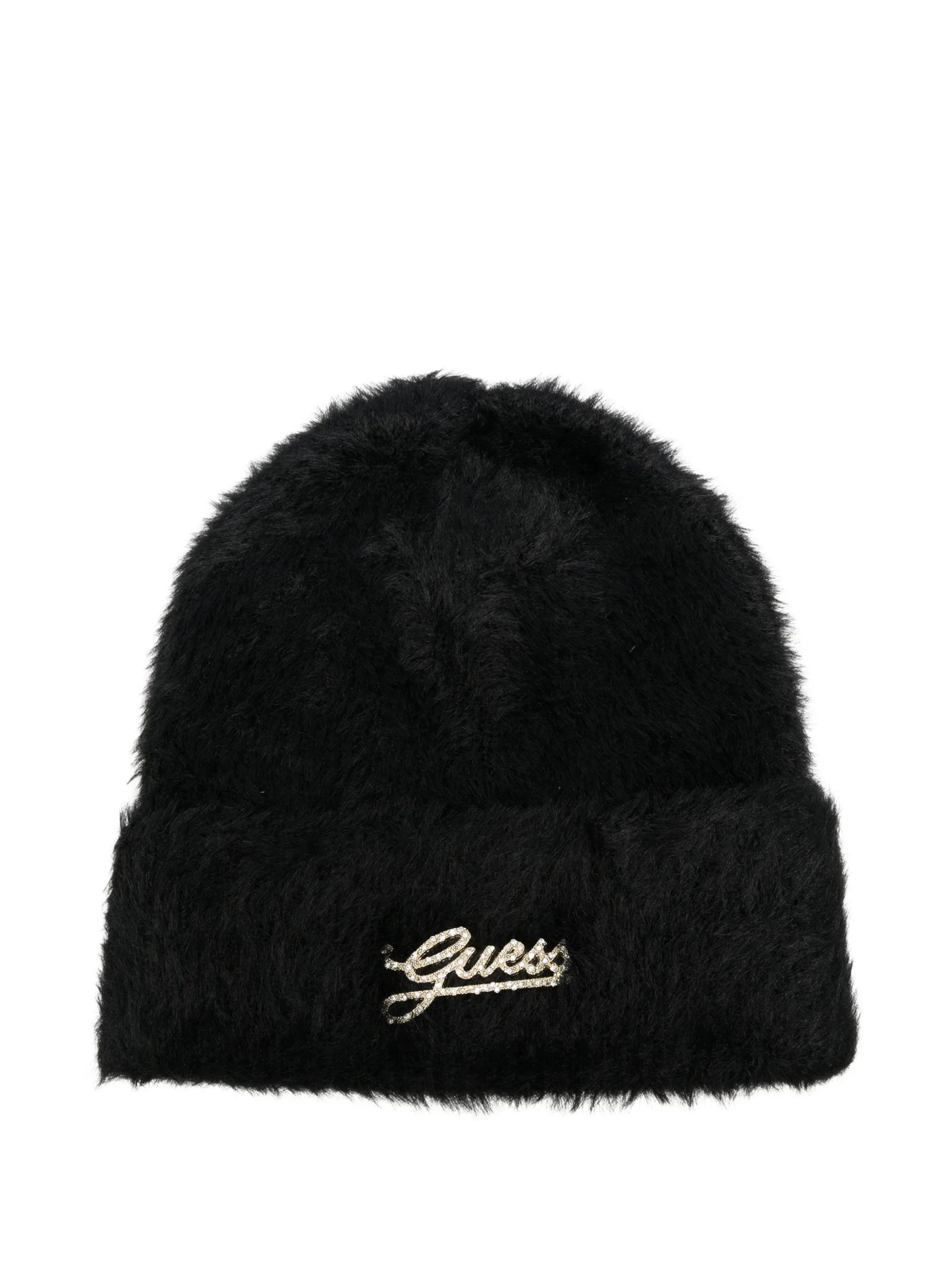 KNITTED BEANIE #BLACK GUESS  Accessori AW5633 POL01 BLA